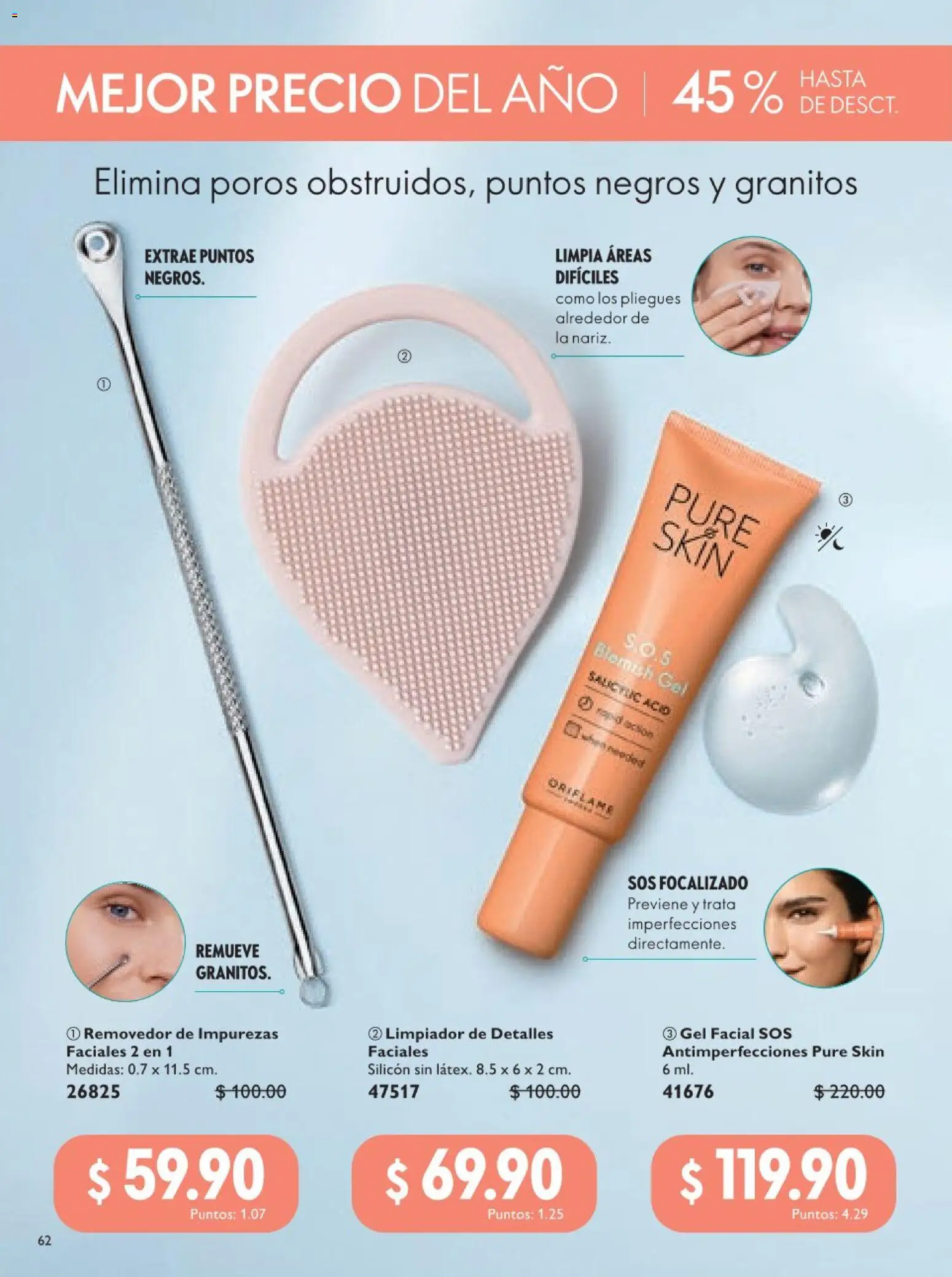 Nuevas ofertas de Oriflame válidas en toda la República Mexicana desde el 18.04.2026. ¡Encuentra las mejores ofertas en Oriflame campaña 6 2026! | Página: 62 | Productos: Limpiador