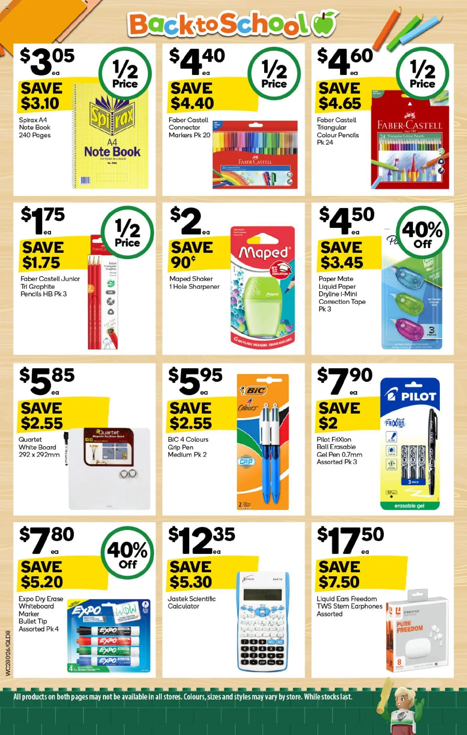 Woolworths catalogue - valid from 28.01.2026 | Page: 8 | Products: Earphones, Connector, Calculator