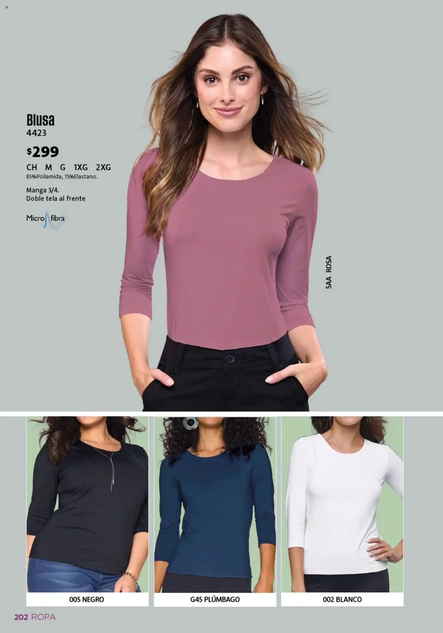 Nuevas ofertas de Ilusión válidas en toda la República Mexicana desde el 01.03.2026. ¡Encuentra las mejores ofertas en Ilusión catálogo Primavera! | Página: 204 | Productos: Blusa, Manga, Ropa