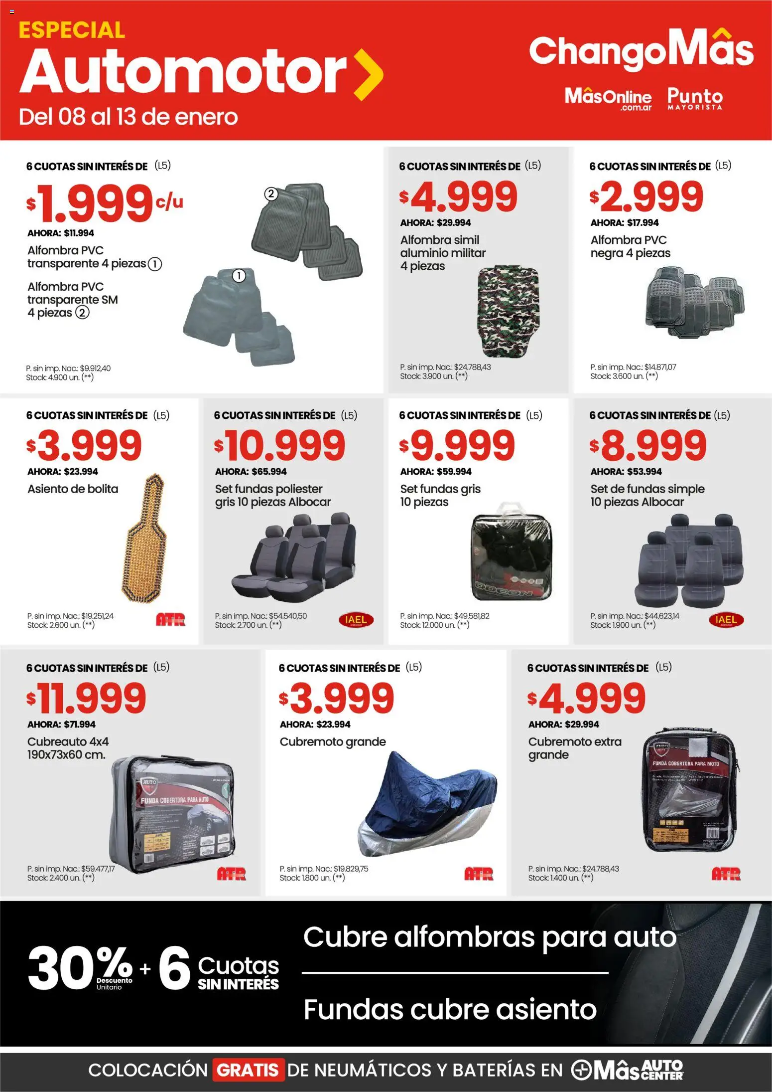 Punto Mayorista catálogo │ válido desde el 08.01.2026 | Página: 6 | Productos: Neumáticos, Alfombra