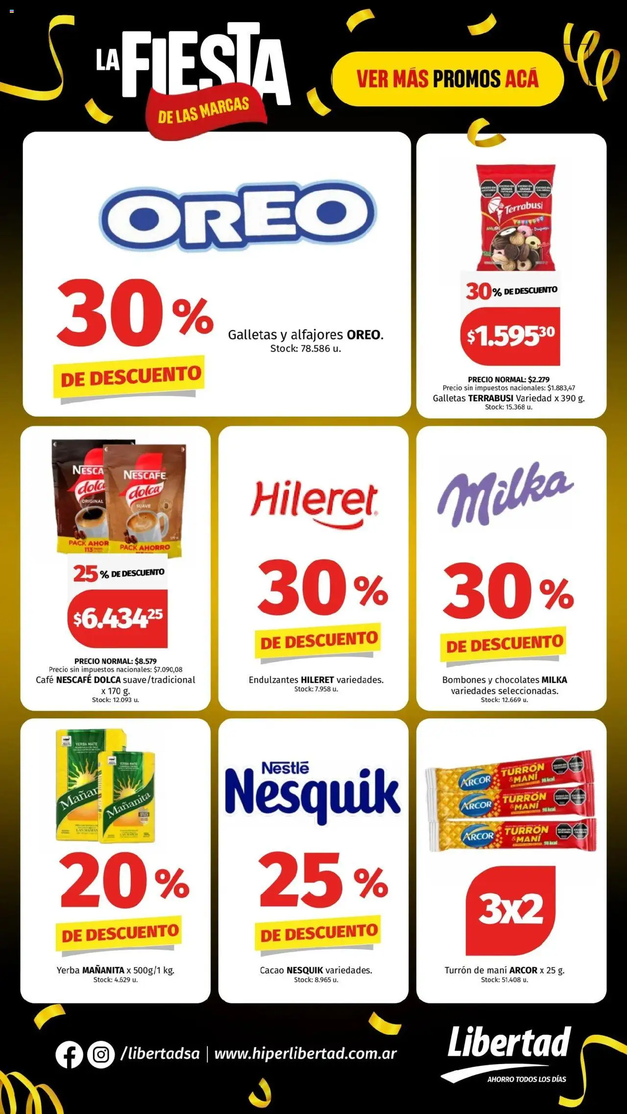 Hipermercado Libertad catálogo │ válido desde el 25.09.2025 | Página: 6 | Productos: Bombones, Mani, Cacao, Galletas