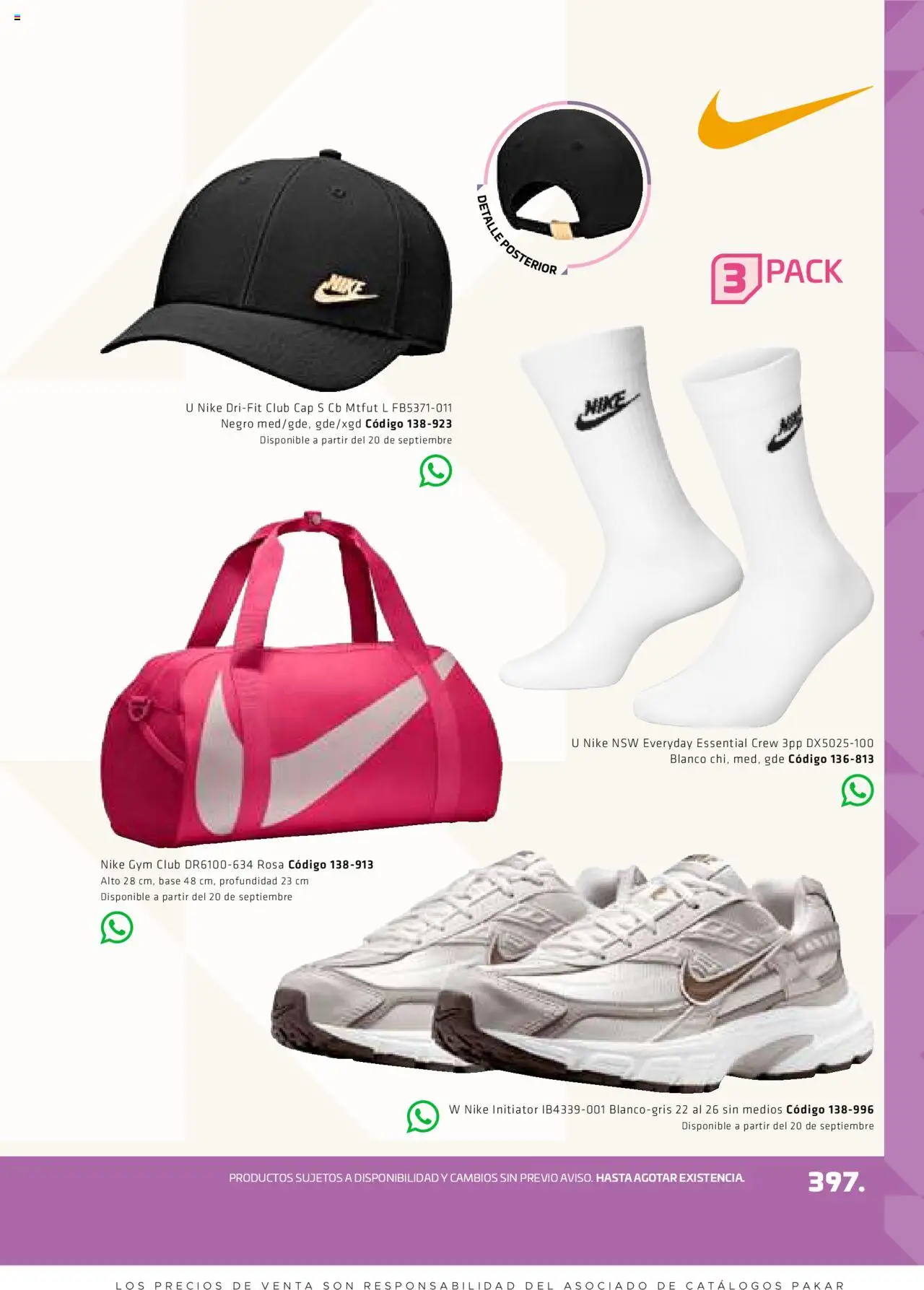 Nuevas ofertas de SC Pakar válidas en toda la República Mexicana desde el 29.08.2025. ¡Encuentra las mejores ofertas en SC Pakar - Catálogo Otoño Women! | Página: 397