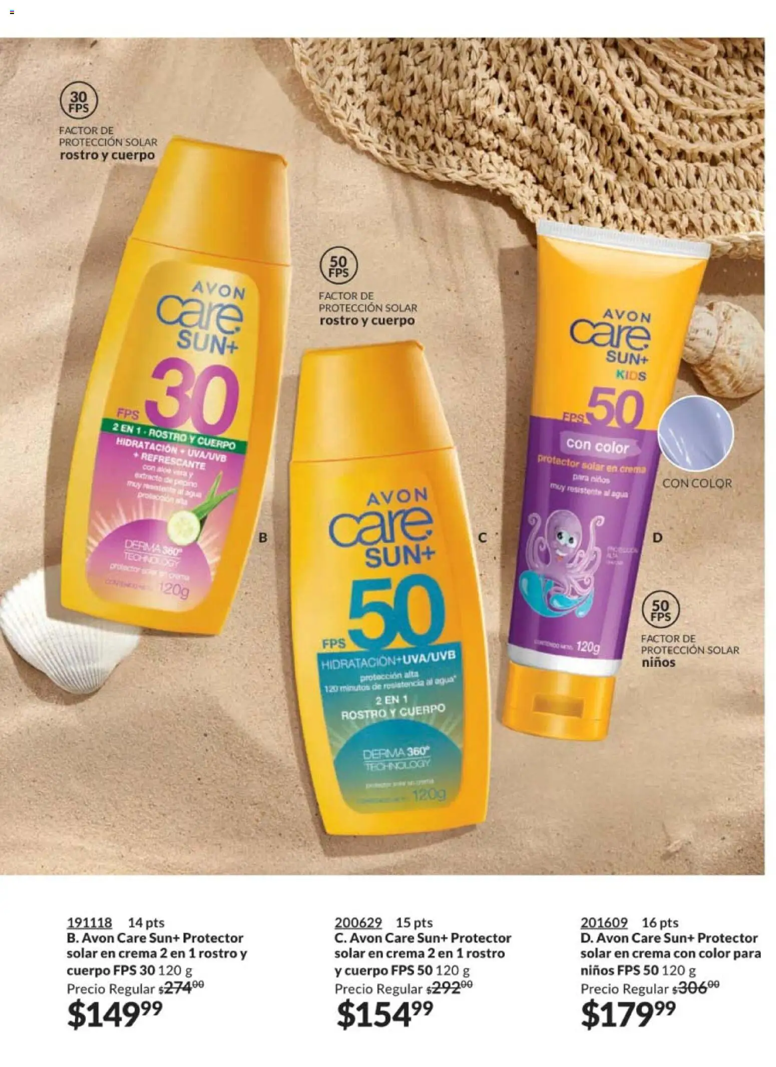 Nuevas ofertas de AVON válidas en toda la República Mexicana desde el 07.11.2025. ¡Encuentra las mejores ofertas en AVON campaña 17 2025! | Página: 217 | Productos: Crema, Agua, Protector solar