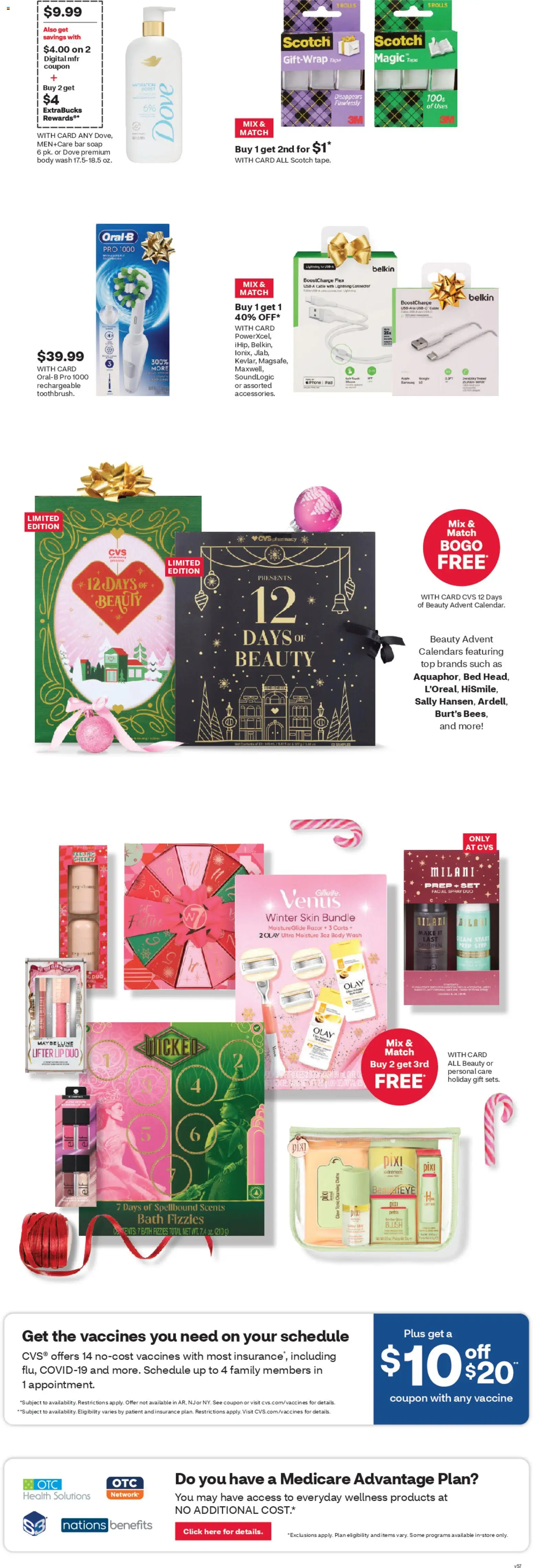 CVS Pharmacy Weekly Ad - WA - valid from 21.12.2025 | Page: 2 | Products: Soap, Bar Soap, Body Wash, Cable