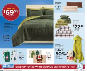 Preview of Fred Meyer weekly ads valid from 17.12.2025 | Page: 12 | Products: Pillow, Bath, Comforter, Sheet