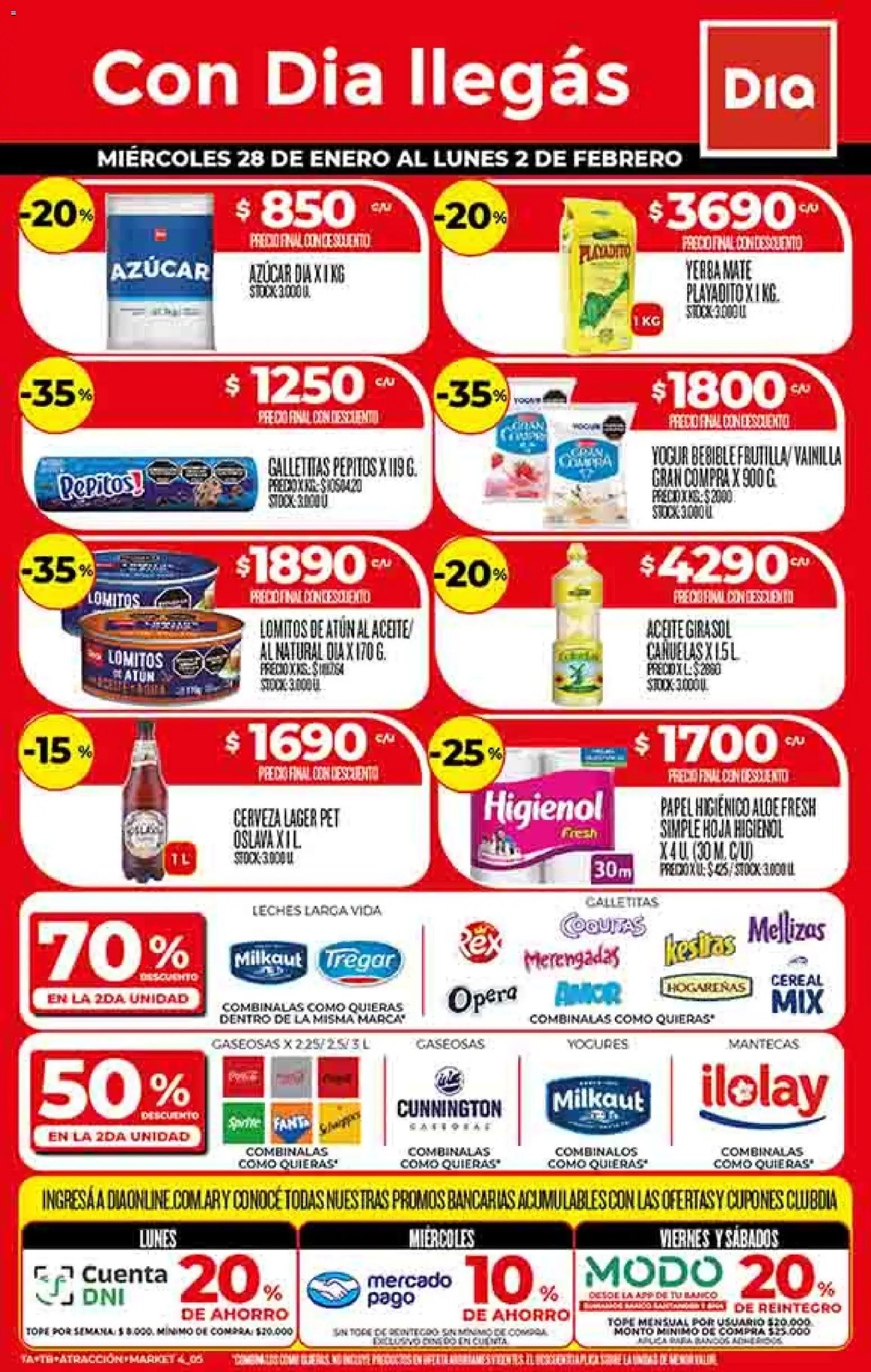 Supermercado DIA Ofertas │ válido desde el 28.01.2026 | Página: 1 | Productos: Mate, Galletitas, Azucar, Yerba