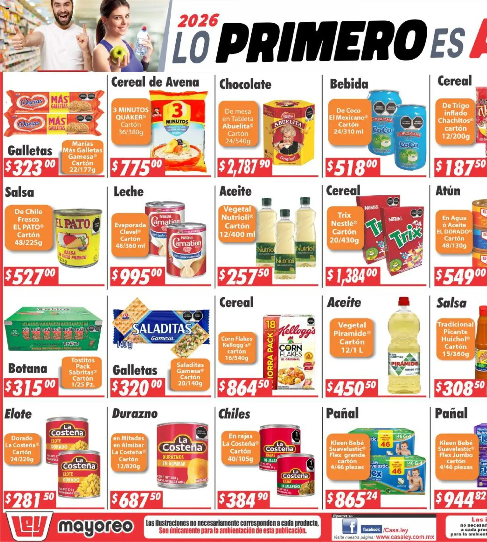 Nuevas ofertas de Casa Ley válidas en toda la República Mexicana desde el 05.01.2026. ¡Encuentra las mejores ofertas en Casa Ley folleto Tepic! | Página: 5 | Productos: Durazno, Avena, Atún, Chocolate
