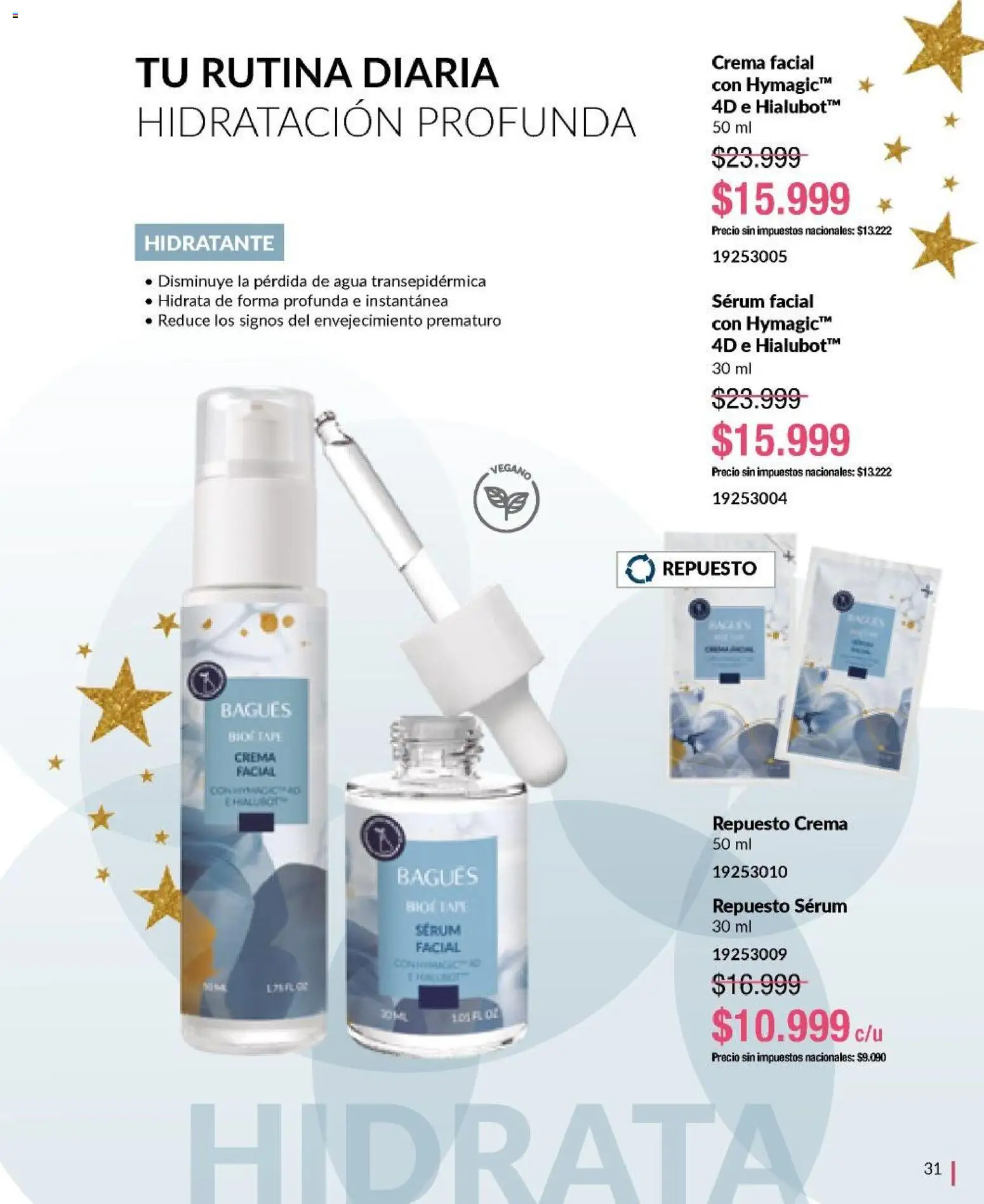 Bagués - Catálogo │ válido desde el 17.11.2025 | Página: 31 | Productos: Serum, Agua, Crema
