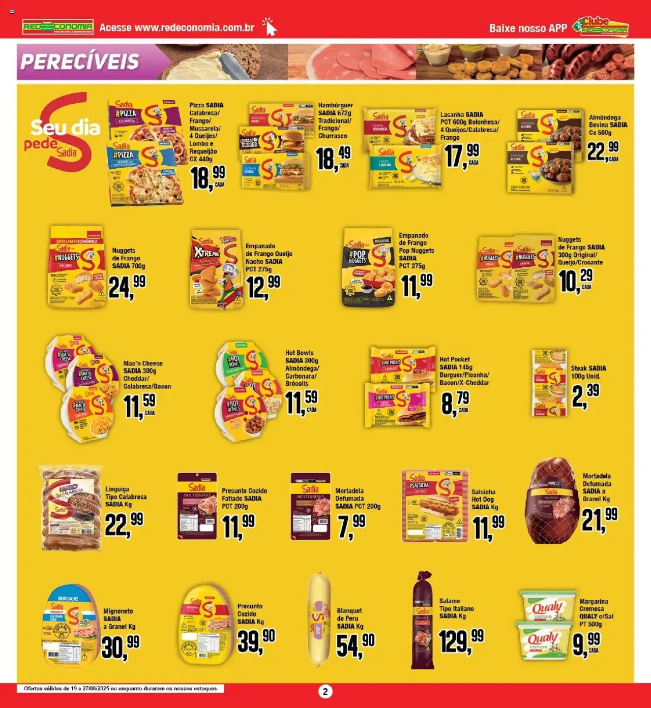 Princesa Folheto - válido de 19.08.2025 | Página: 1 | Produtos: Presunto, Pizza, Mortadela, Hambúrguer