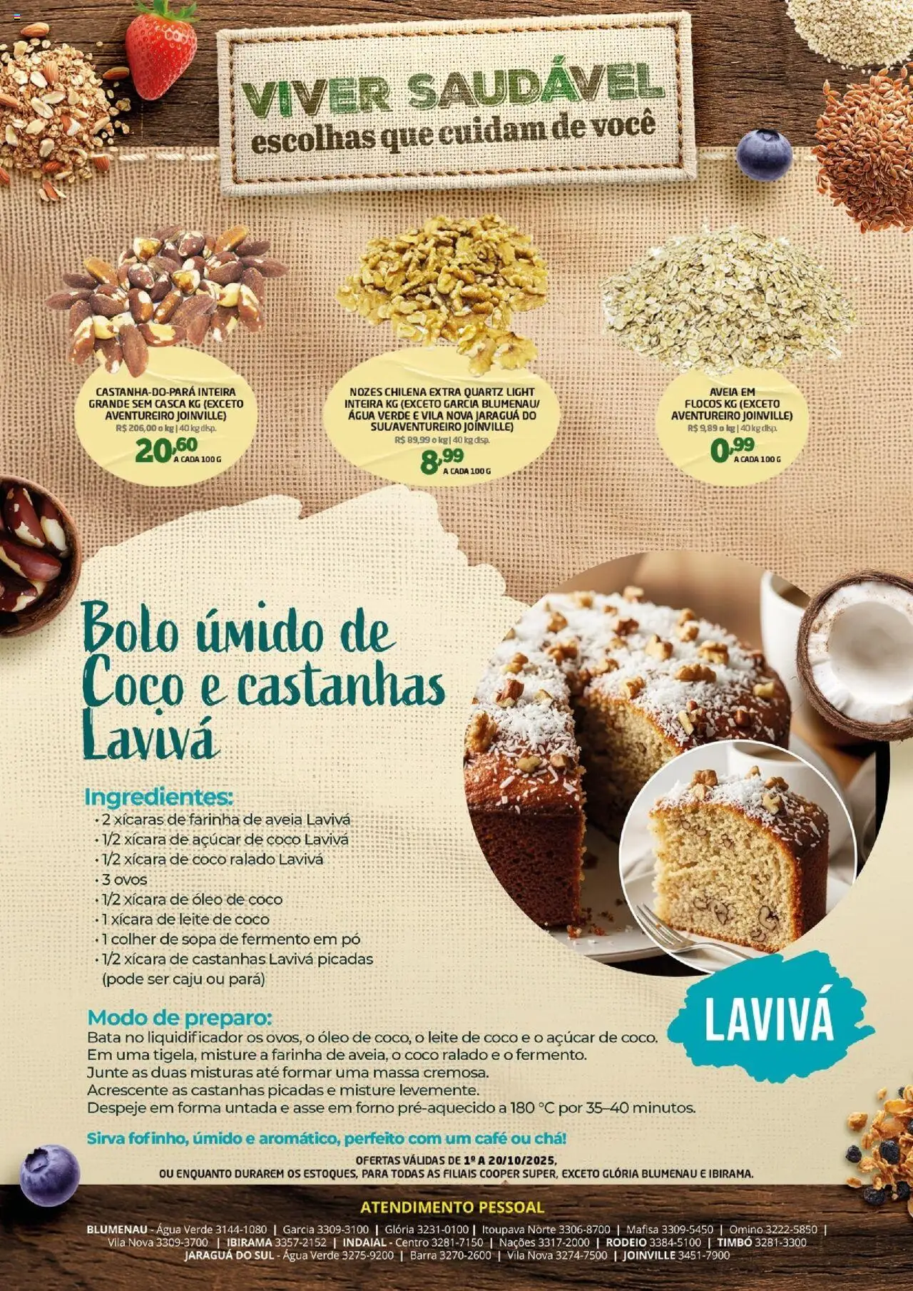 Cooper Folheto - válido de 01.10.2025 | Página: 2 | Produtos: Castanhas, Leite, Flocos, Óleo de coco