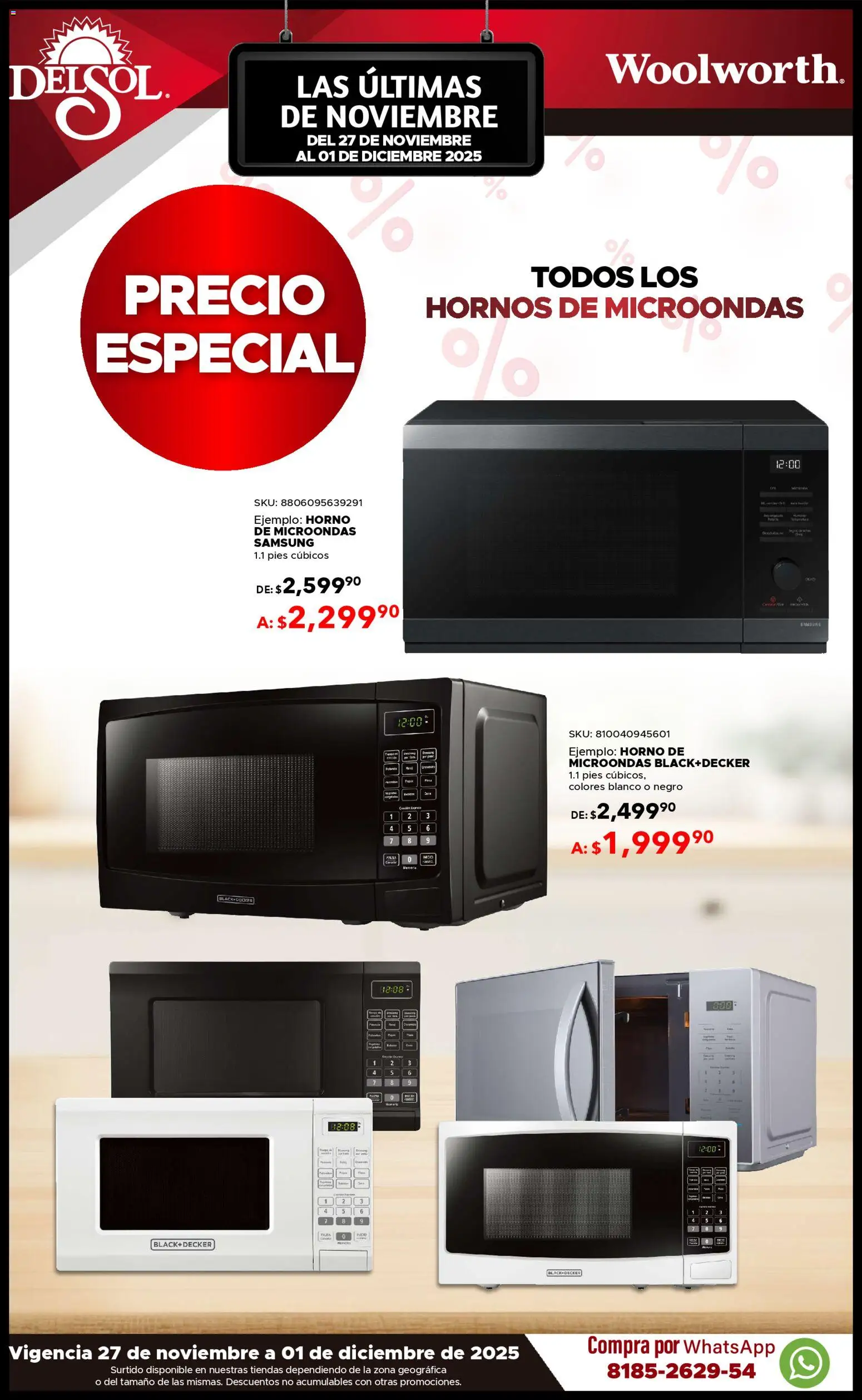 Nuevas ofertas de Del Sol y Woolworth válidas en toda la República Mexicana desde el 27.11.2025. ¡Encuentra las mejores ofertas en Del Sol y Woolworth Buen Fin ! | Página: 19