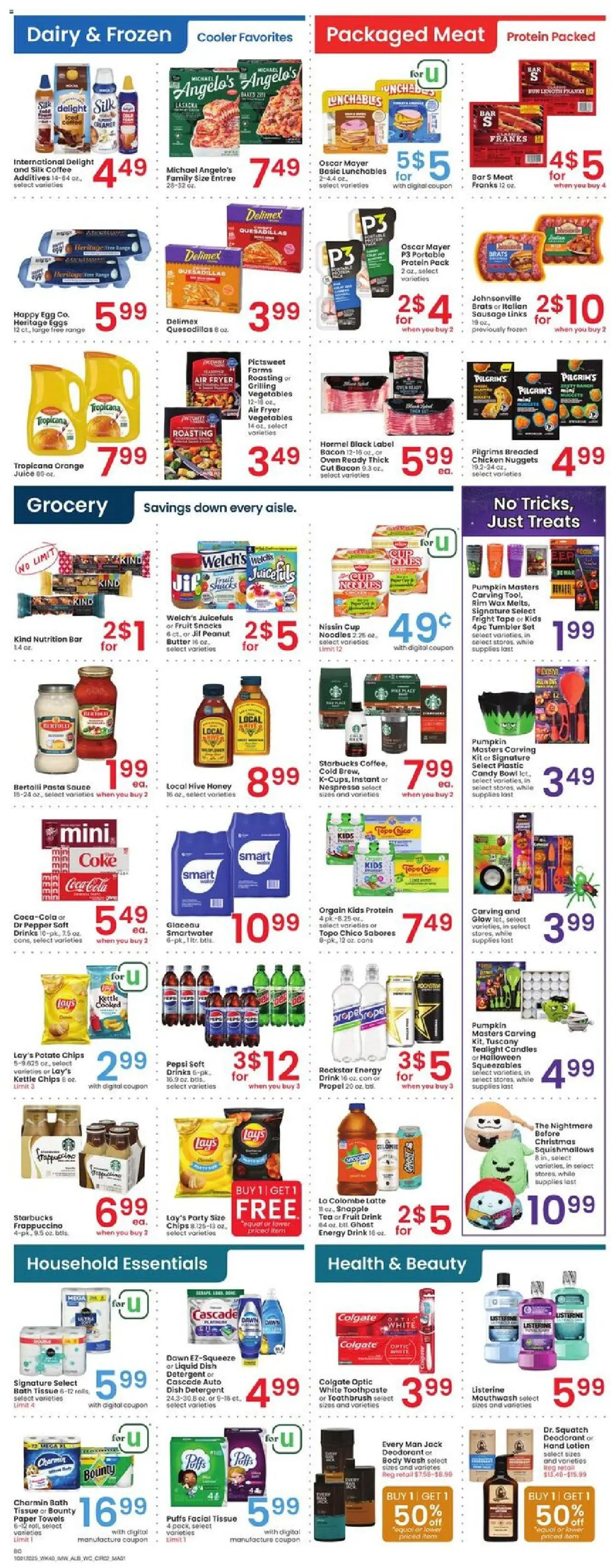 Albertsons Weekly Ad - valid from 01.10.2025 | Page: 3 | Products: Fryer, Juice, Toothbrush, Tea
