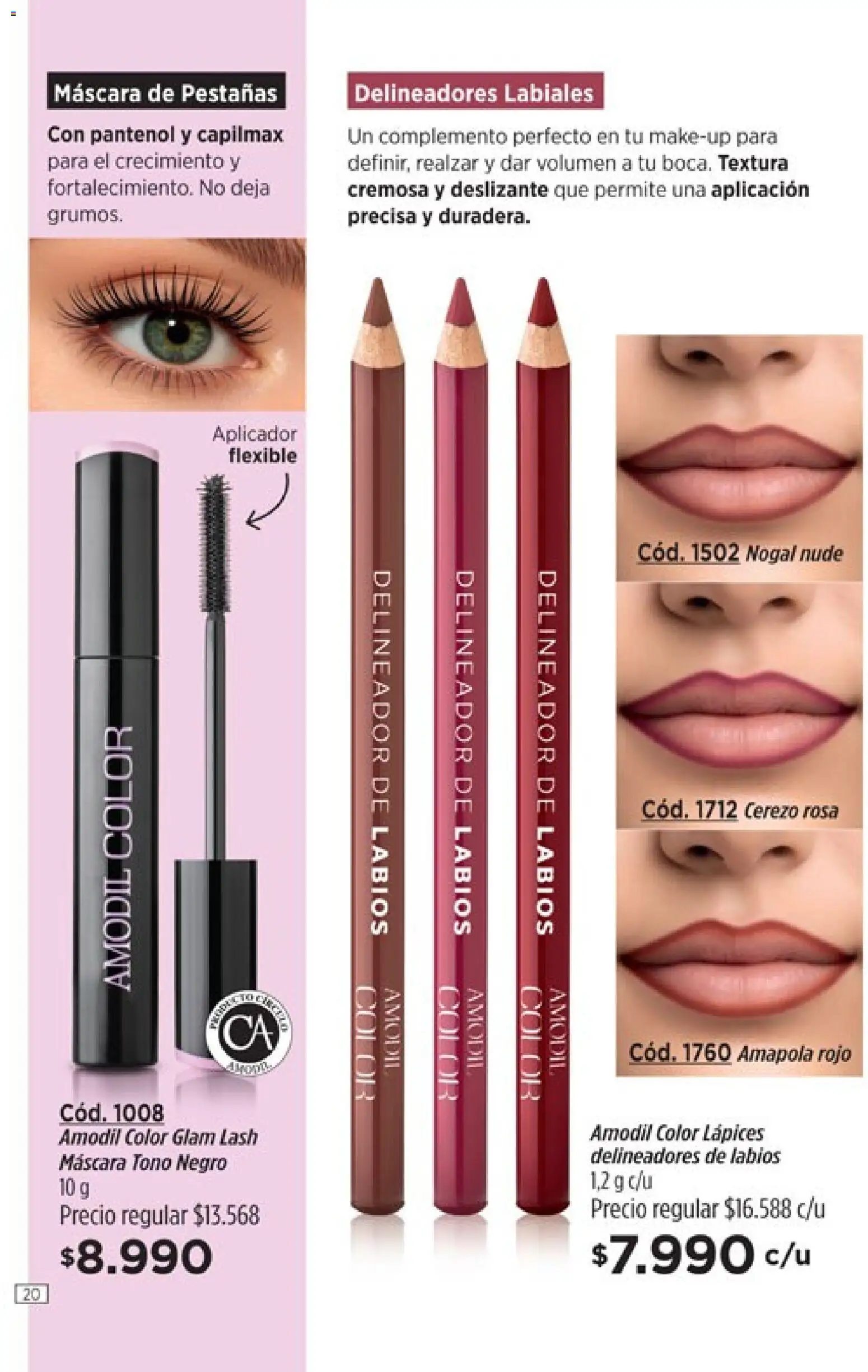 Catálogo Amodil Campaña 6 │ válido desde el 04.03.2026 | Página: 20 | Productos: Flexible, Máscara, Delineador, Mascara de pestañas