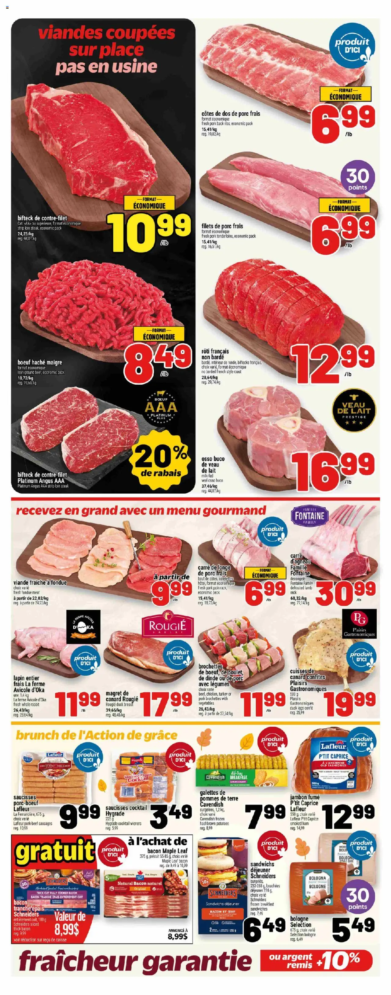 Metro flyer valid from 09.10.2025 | Page: 10 | Products: Turkey, Potatoes, Ham, Pork