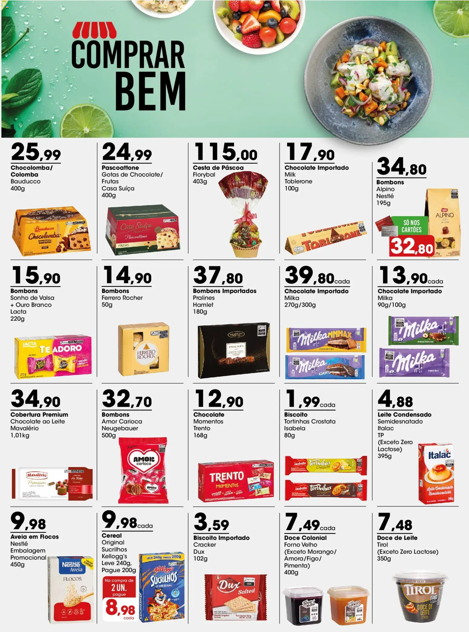 Zaffari Folheto - válido de 16.03.2026 | Página: 1 | Produtos: Biscoito, Aveia, Leite condensado, Doce de leite