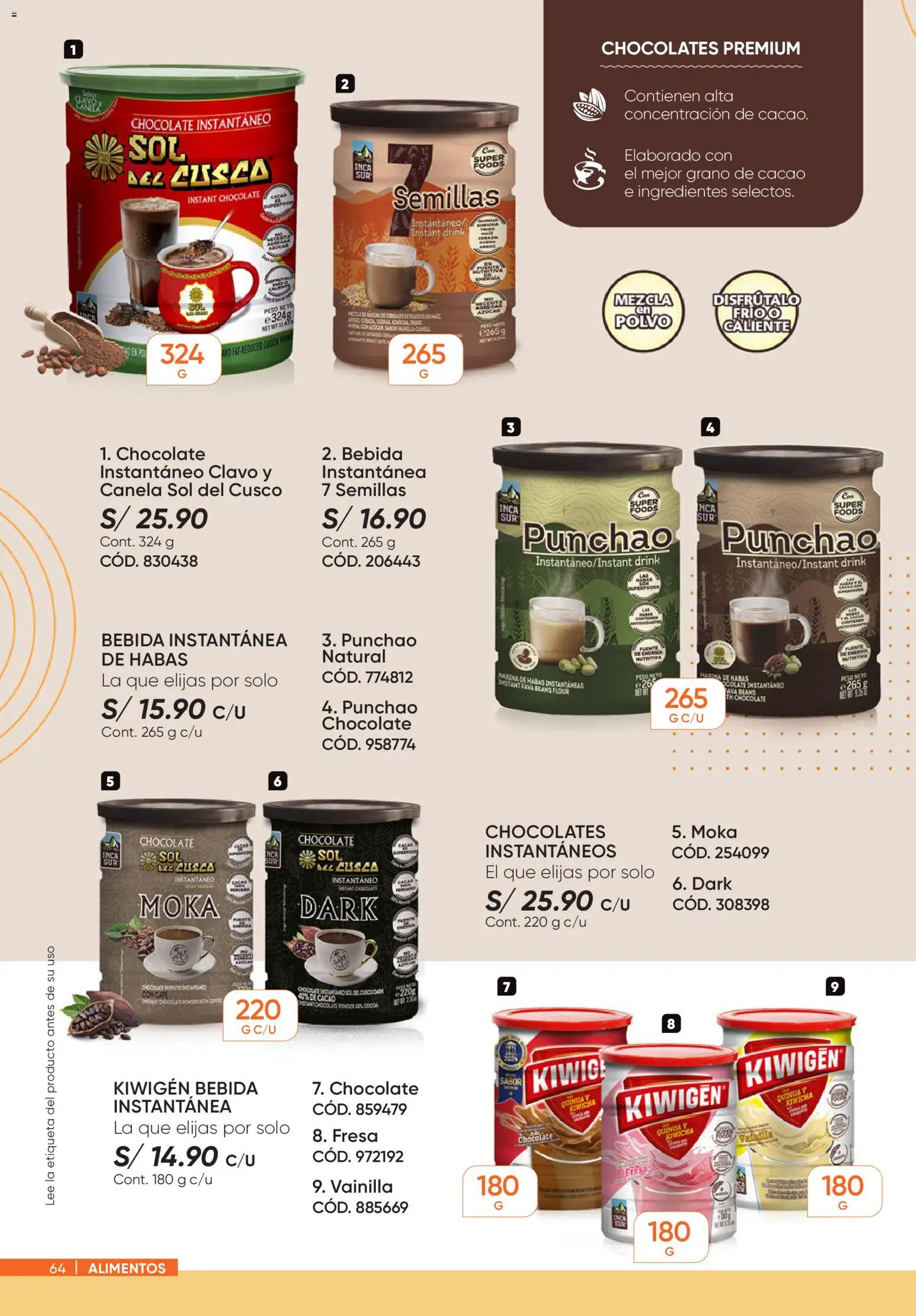 Catálogo Azzorti válido desde 24.11.2025 | Página: 64 | Productos: Café, Chocolate, Avena, Peso