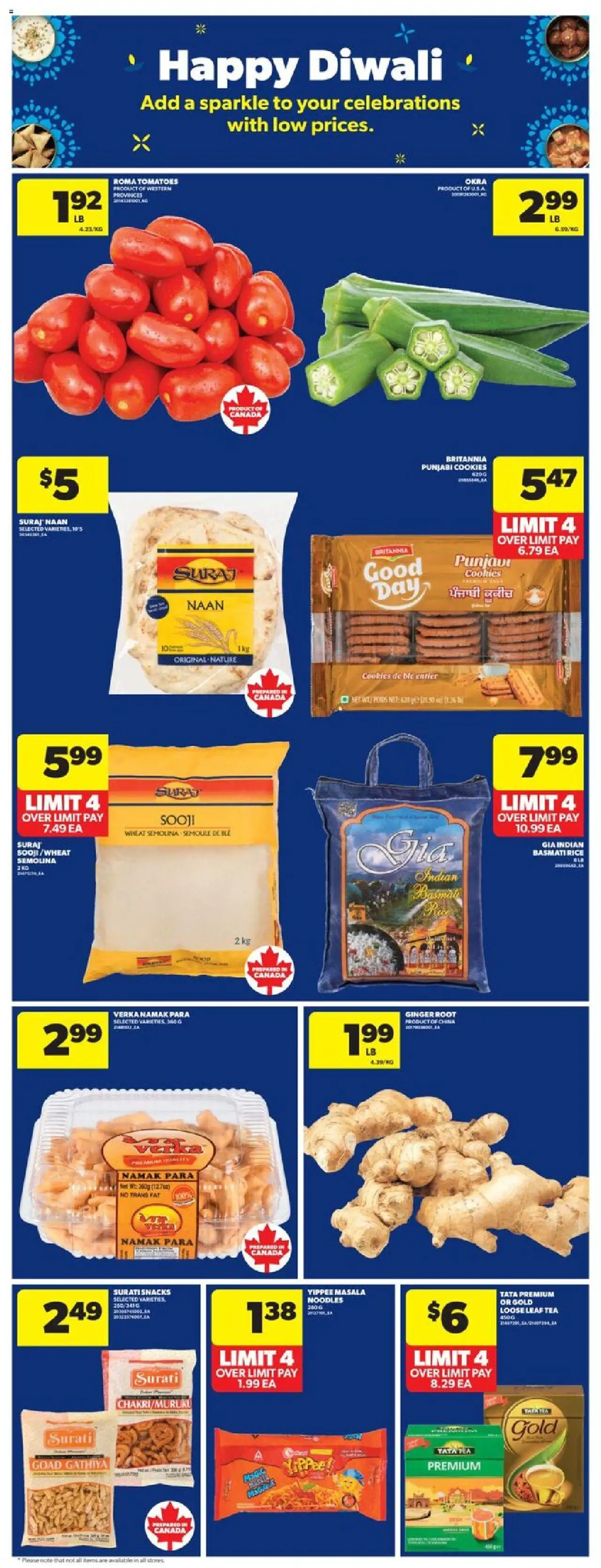 Real Canadian Superstore flyer valid from 25.09.2025 | Page: 31 | Products: Rice, Tea, Noodles, Tomatoes