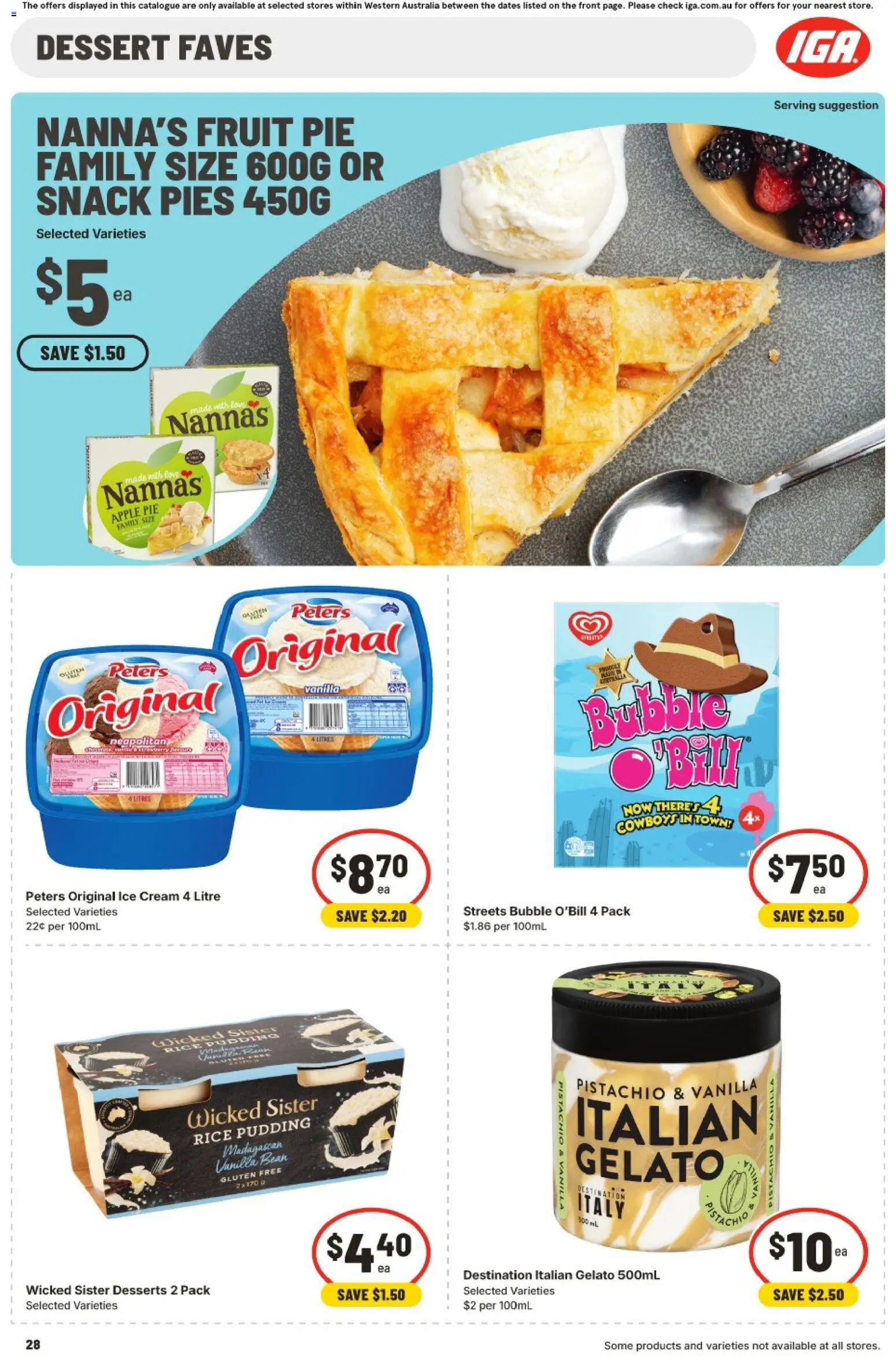 IGA catalogue - valid from 07.01.2026 | Page: 31 | Products: Cream, Pudding, Ice cream, Pies