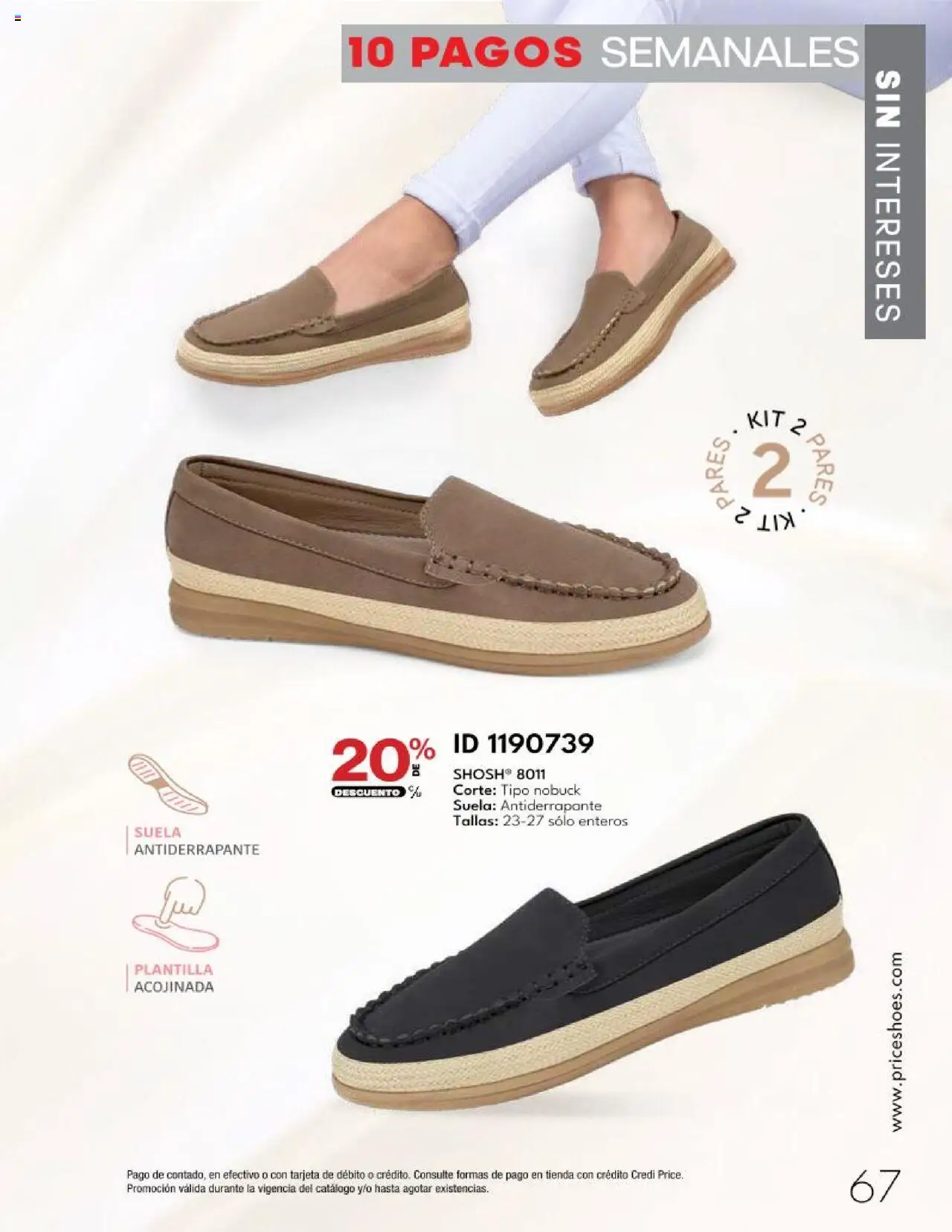 Nuevas ofertas de Price Shoes válidas en toda la República Mexicana desde el 14.10.2025. ¡Encuentra las mejores ofertas en Price Shoes - Catálogo - 10 Pagos sin Intereses! | Página: 69