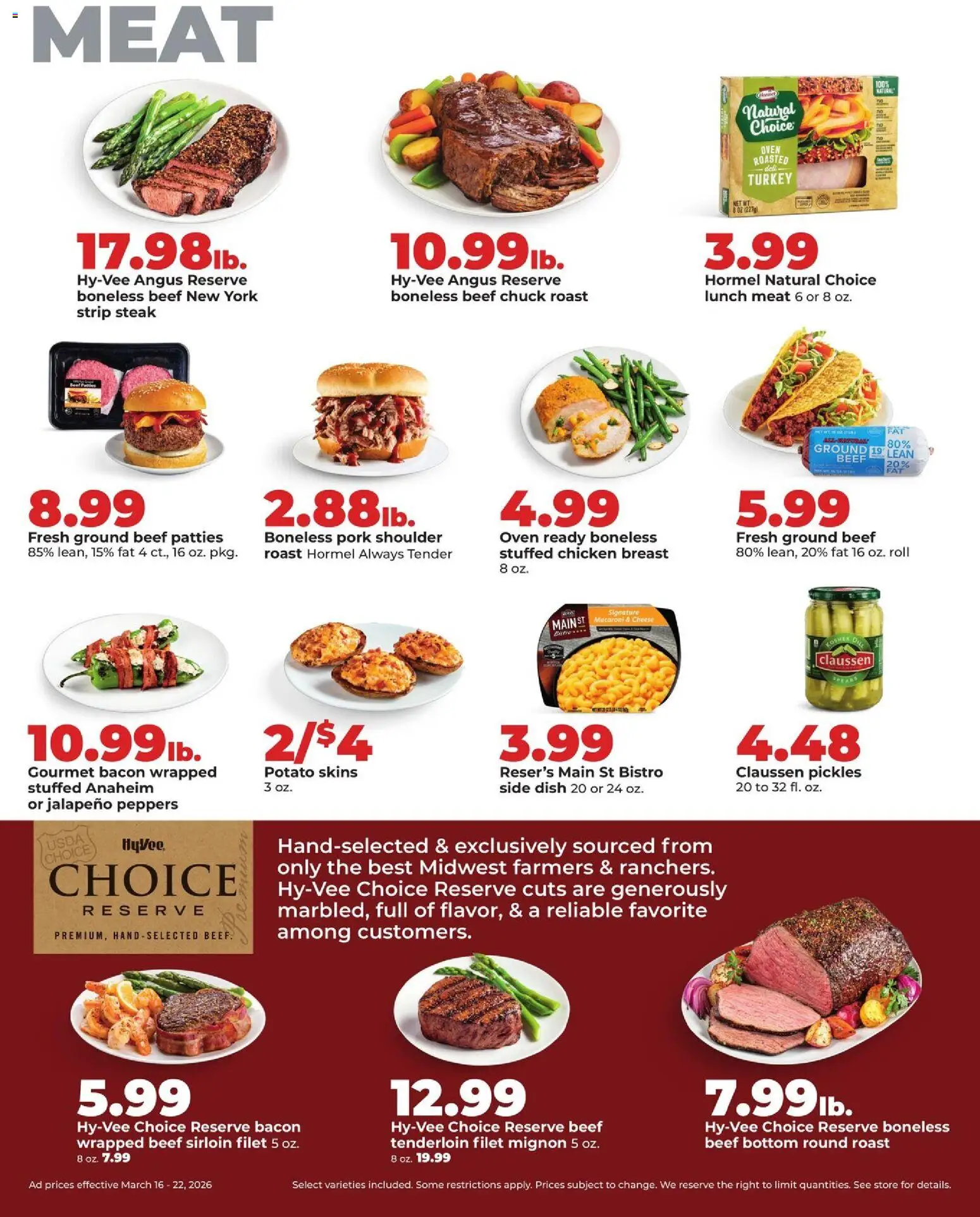 HyVee Weekly Ad - valid from 16.03.2026 | Page: 16 | Products: Jalapeno peppers, Cheese, Pork, Beef