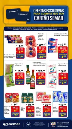 Semar Supermercado ofertas Cartão  - Pré-Visualização do folheto da loja Semar Supermercado, válido de 24.03.2026