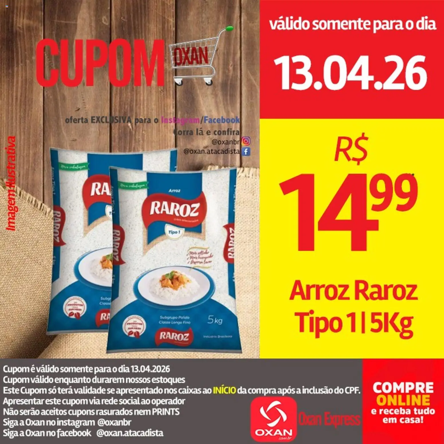 Oxan Atacadista Folheto - válido de 13.04.2026 | Página: 8 | Produtos: Arroz