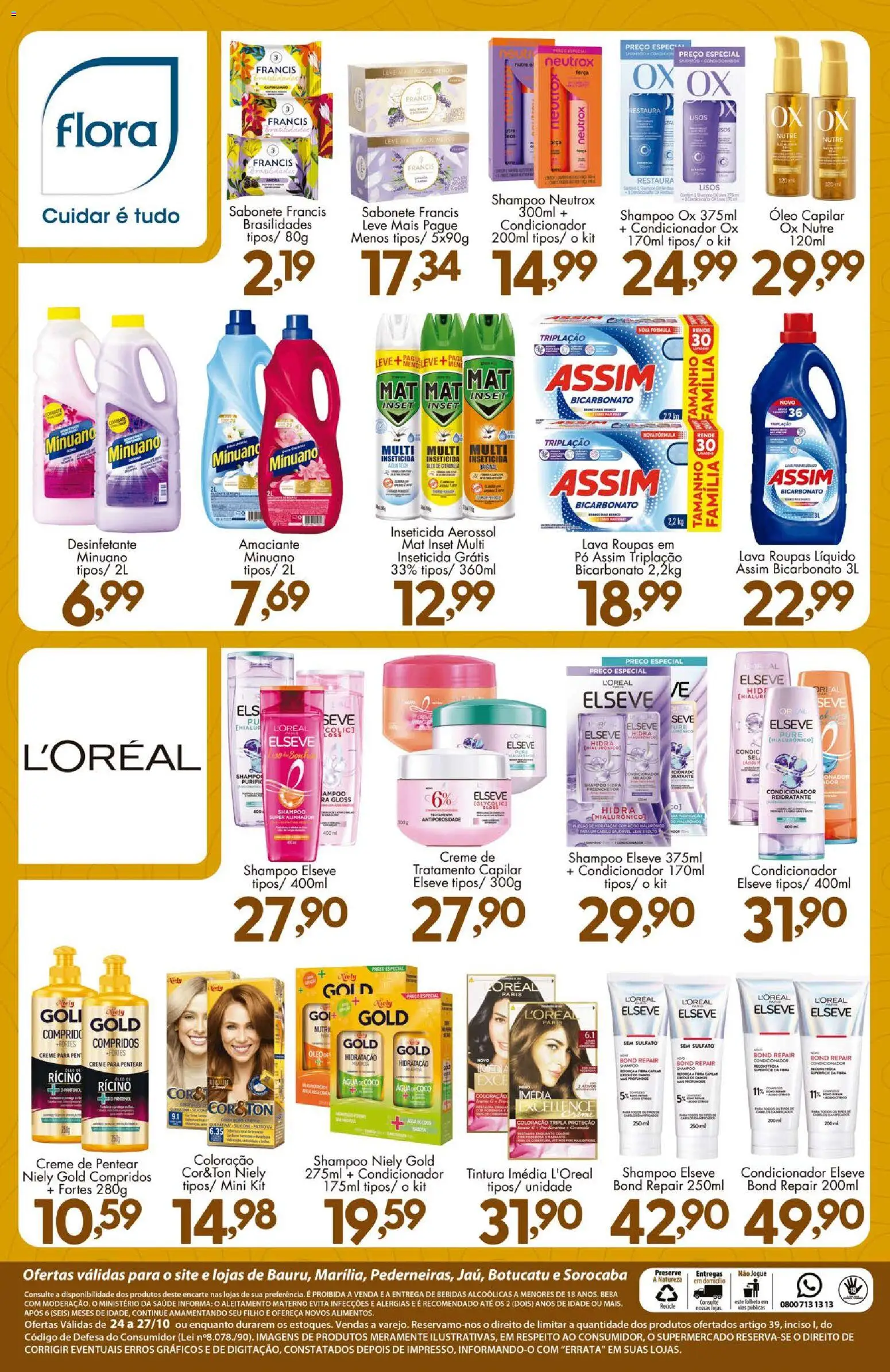 Confiança Folheto - válido de 24.10.2025 | Página: 9 | Produtos: Óleo, Roupas, Desinfetante, Inseticida
