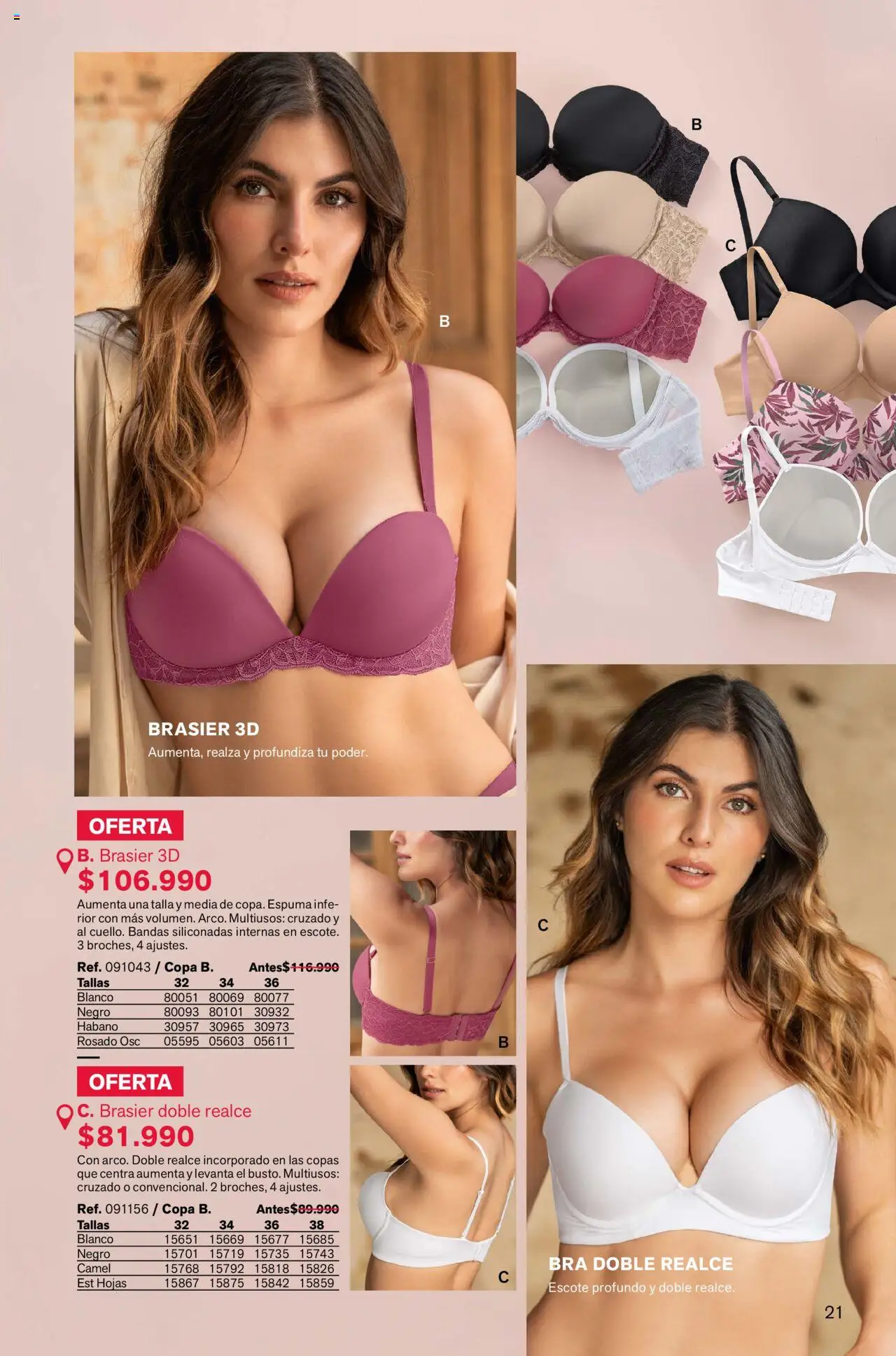 Leonisa revista - valida desde el 04.08.2025 | Página: 21 | Productos: Espuma, Brasier