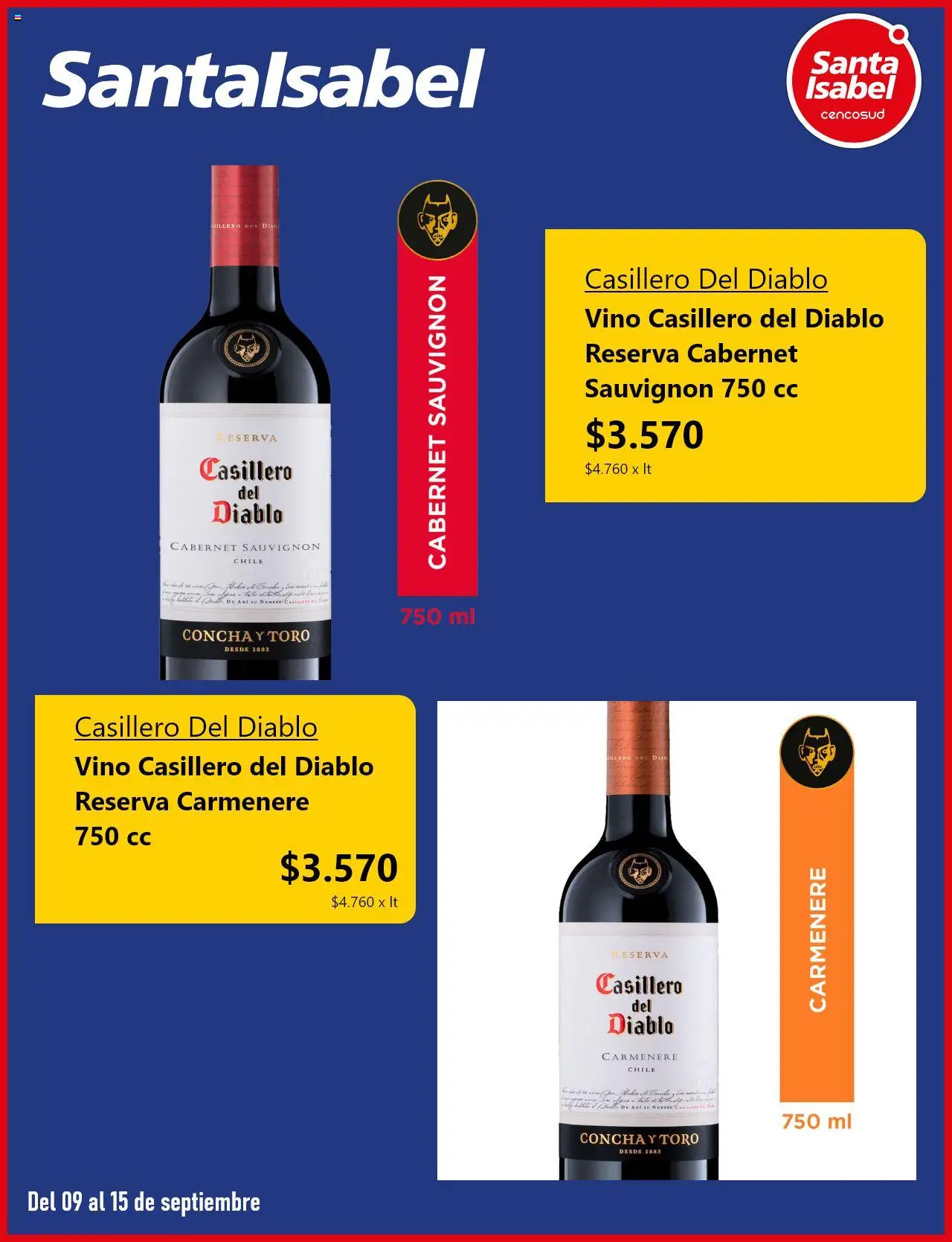 Santa Isabel ofertas  │ válido desde el 09.09.2025 | Página: 4 | Productos: Vino