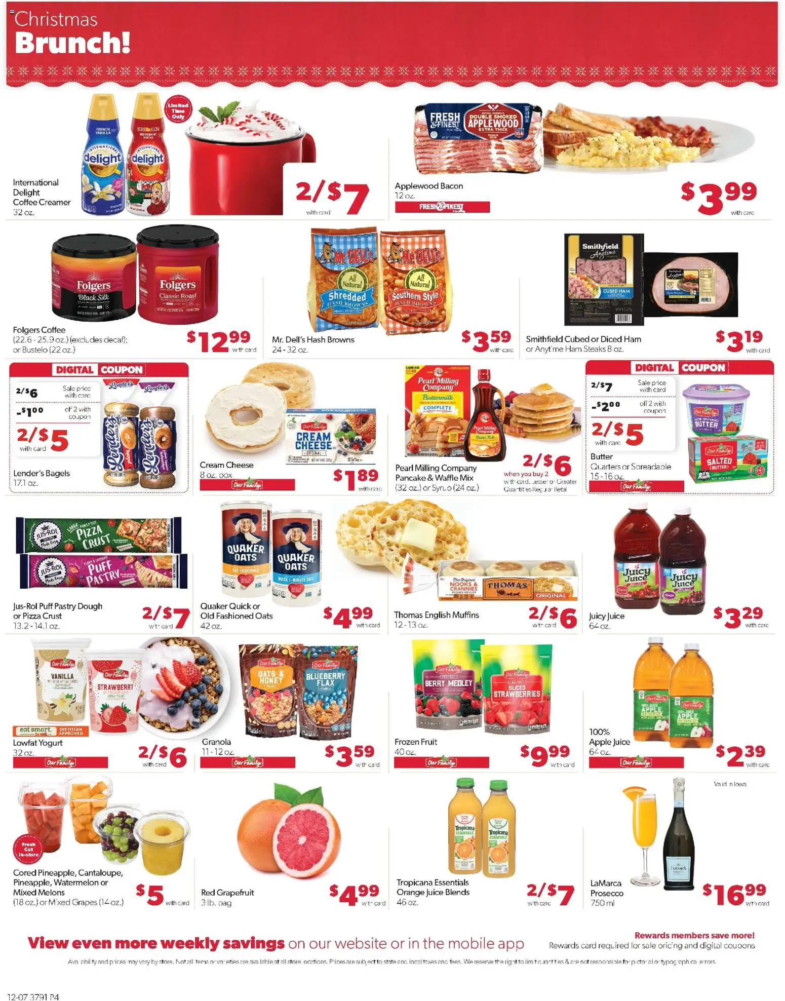 Family Fare Weekly Ad - IA - valid from 07.12.2025 | Page: 7 | Products: Cheese, Yogurt, Cream, Watermelon