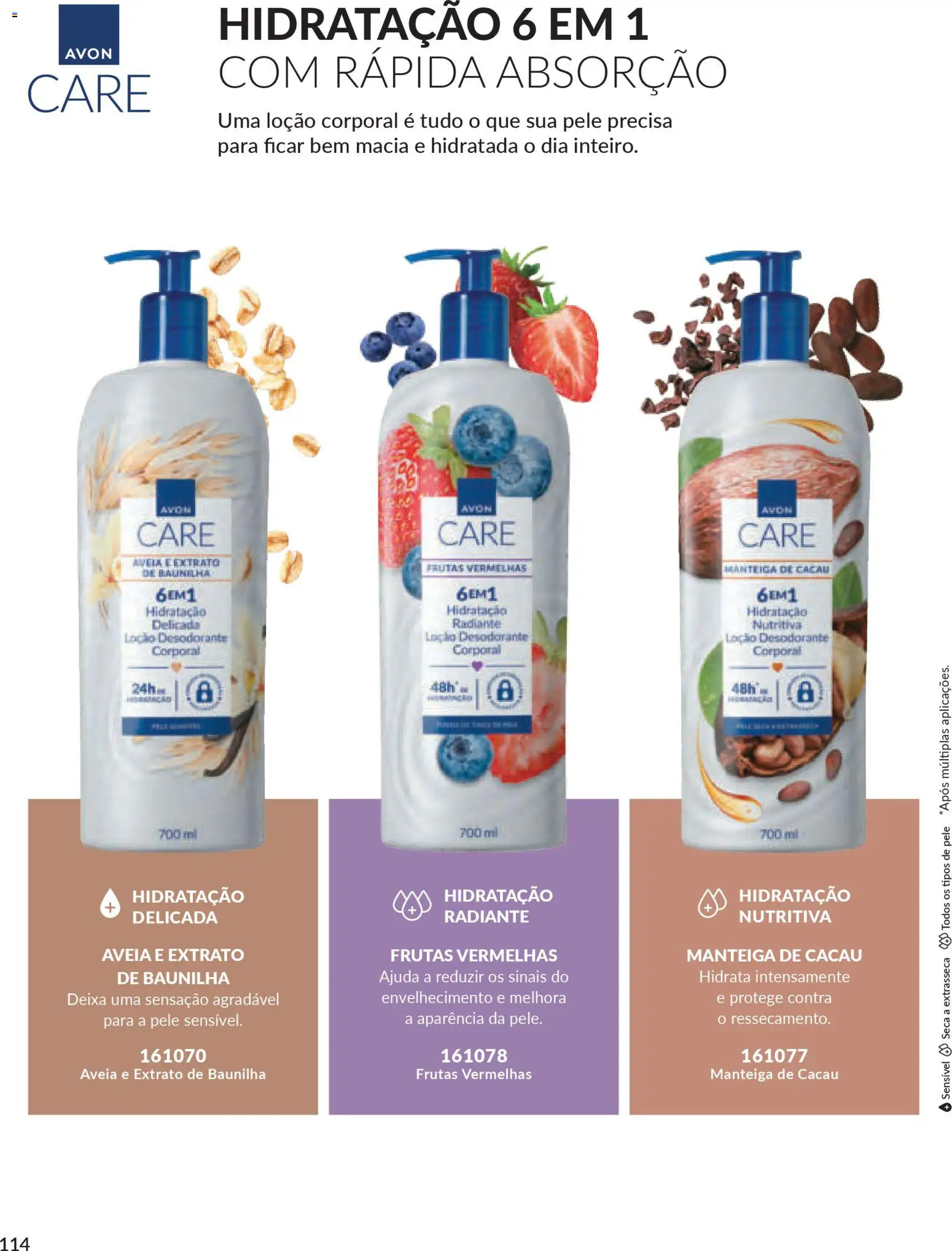 Avon Folheto - válido de 18.02.2026 | Página: 114 | Produtos: Desodorante, Manteiga, Aveia