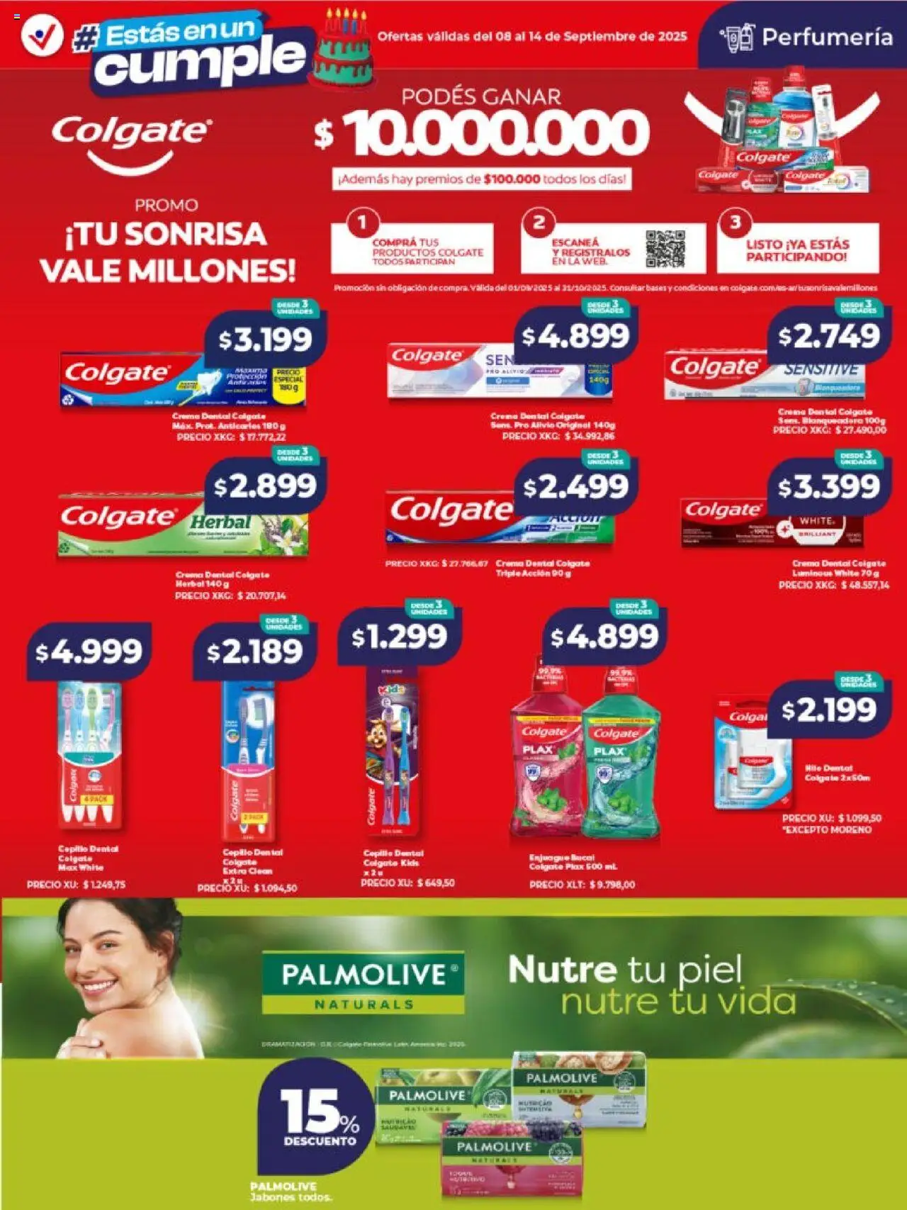 Vital ofertas - Posadas │ válido desde el 08.09.2025 | Página: 6 | Productos: Cepillo, Enjuague bucal, Crema