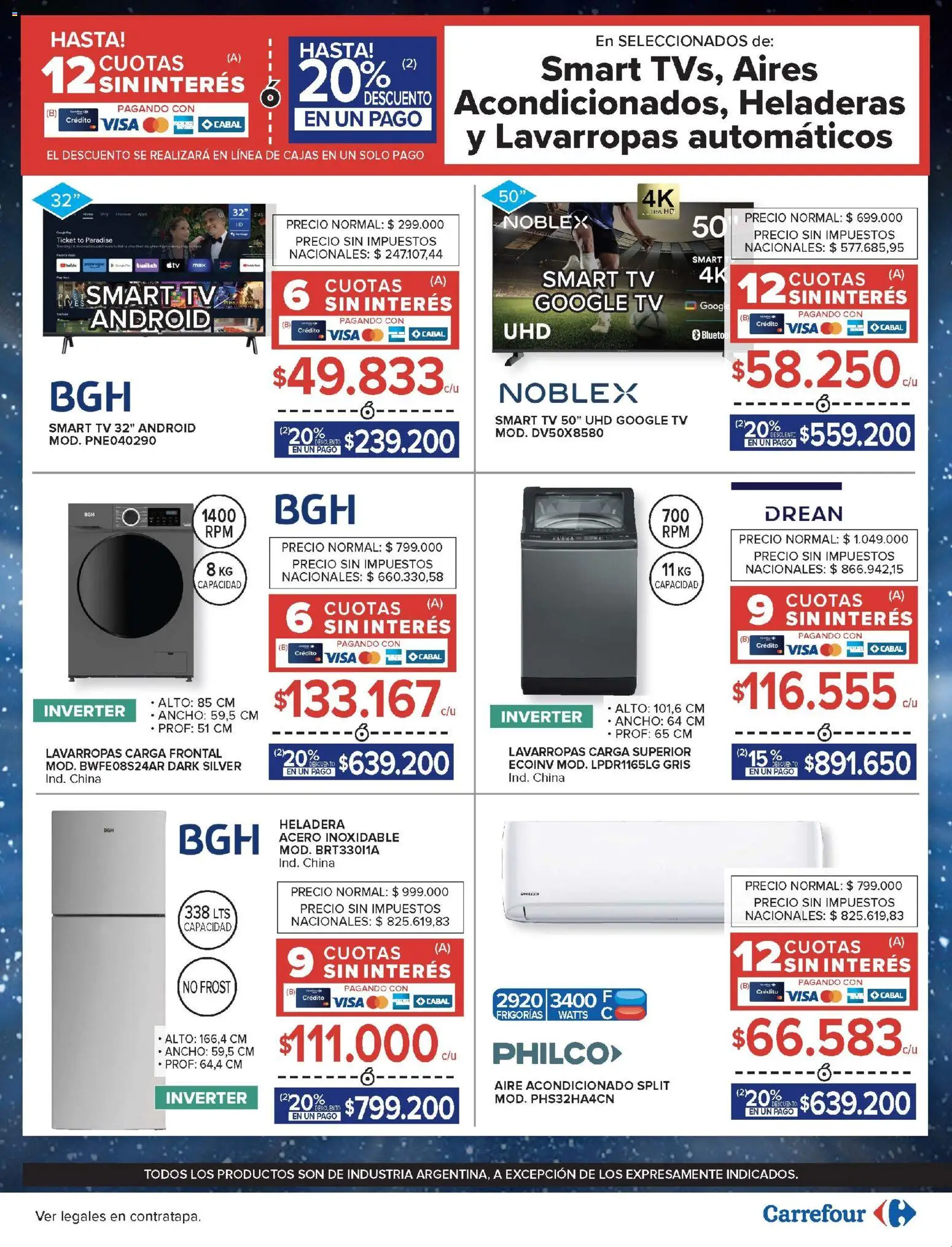 Carrefour - Carrefour Hiper │ válido desde el 28.04.2026 | Página: 23 | Productos: Aire acondicionado, Lavarropas, Heladera