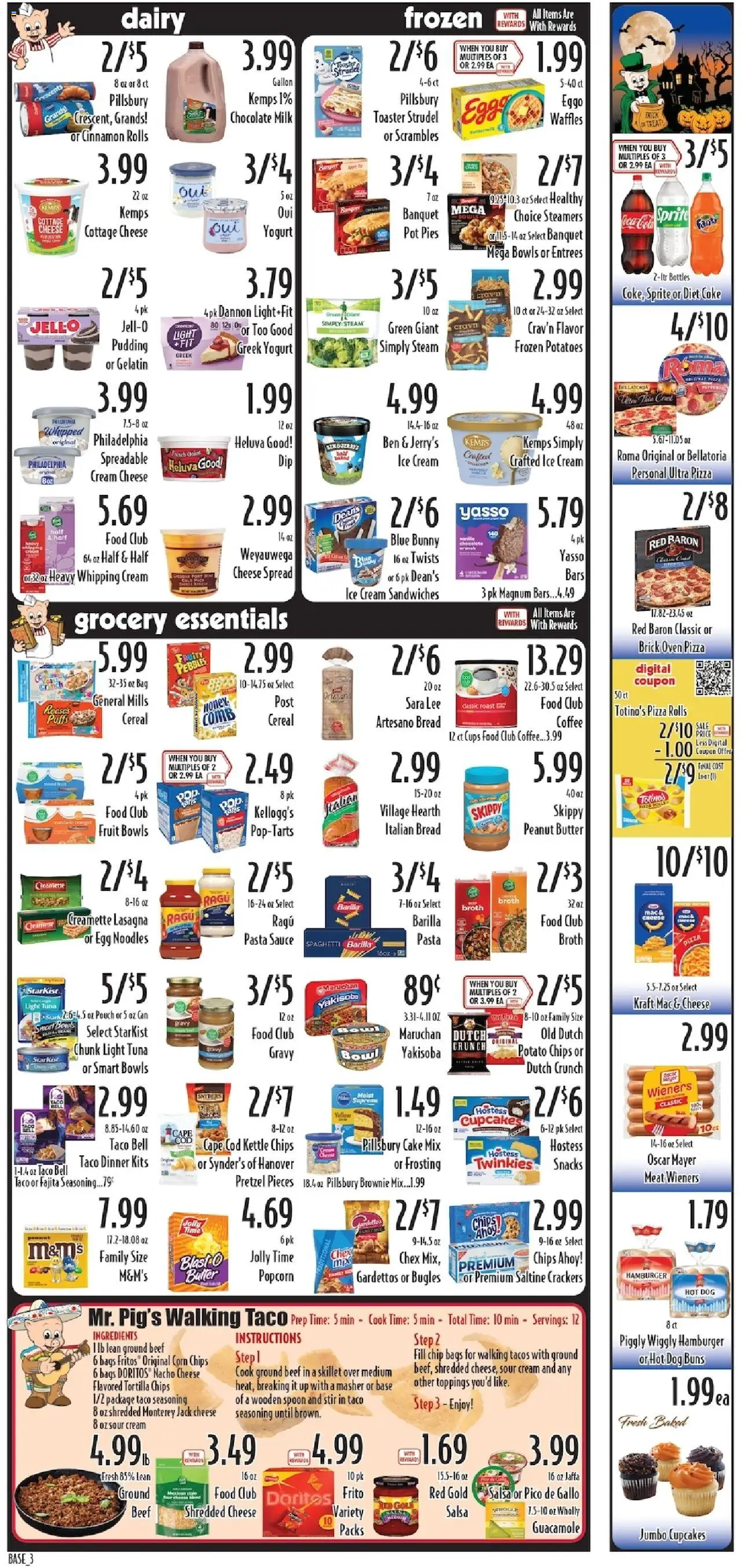 Piggly Wiggly Weekly Ad - valid from 22.10.2025 | Page: 5 | Products: Toaster, Butter, Cheese, Cream