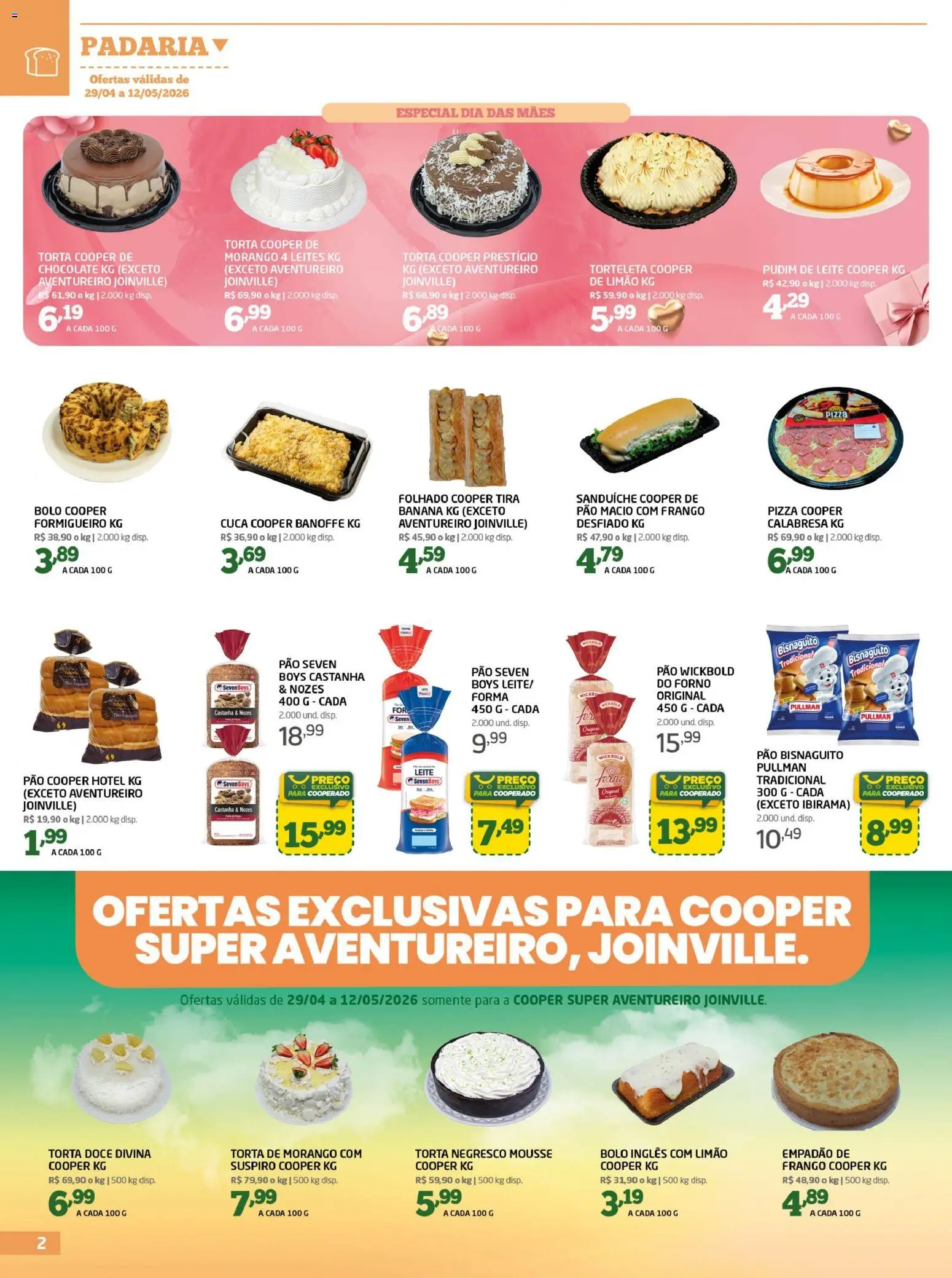 Cooper Folheto - válido de 29.04.2026 | Página: 2 | Produtos: Mousse, Forno, Sanduíche, Nozes