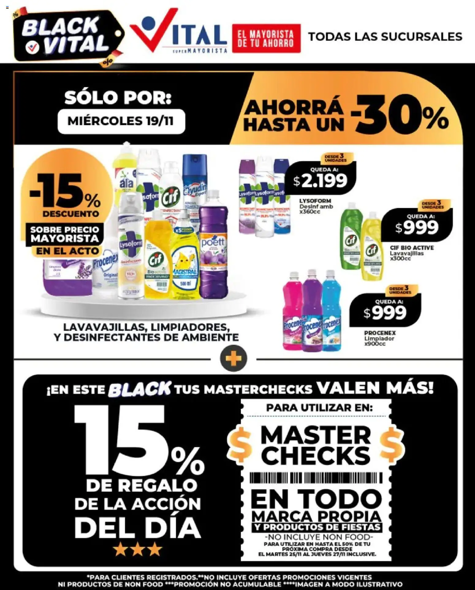 Vital - Sólo por │ válido desde el 19.11.2025 | Página: 2 | Productos: Lavavajillas, Sobre, Limpiador