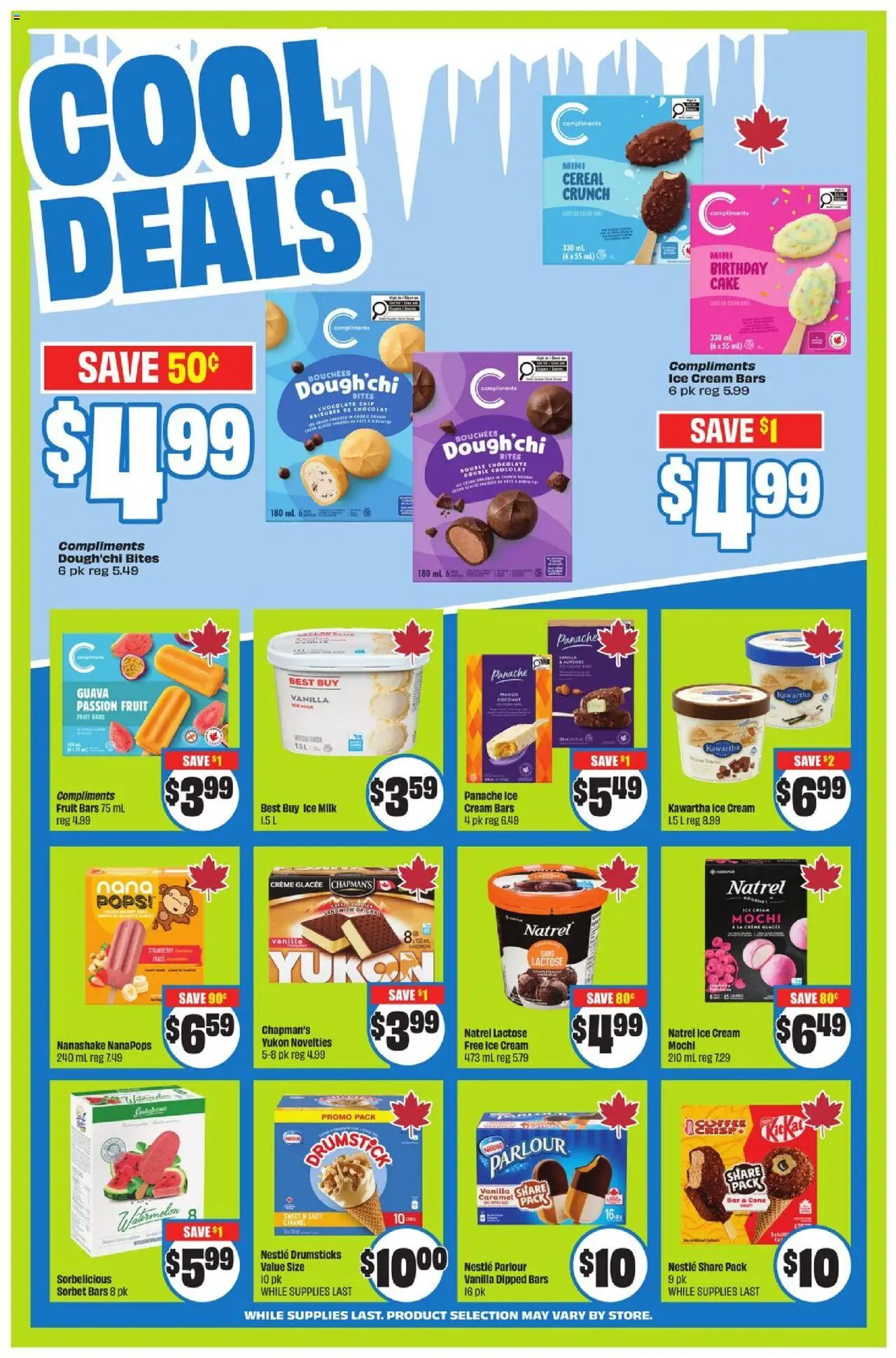 FreshCo flyer valid from 31.07.2025 | Page: 7 | Products: Cream, Ice cream, Milk, Chocolate