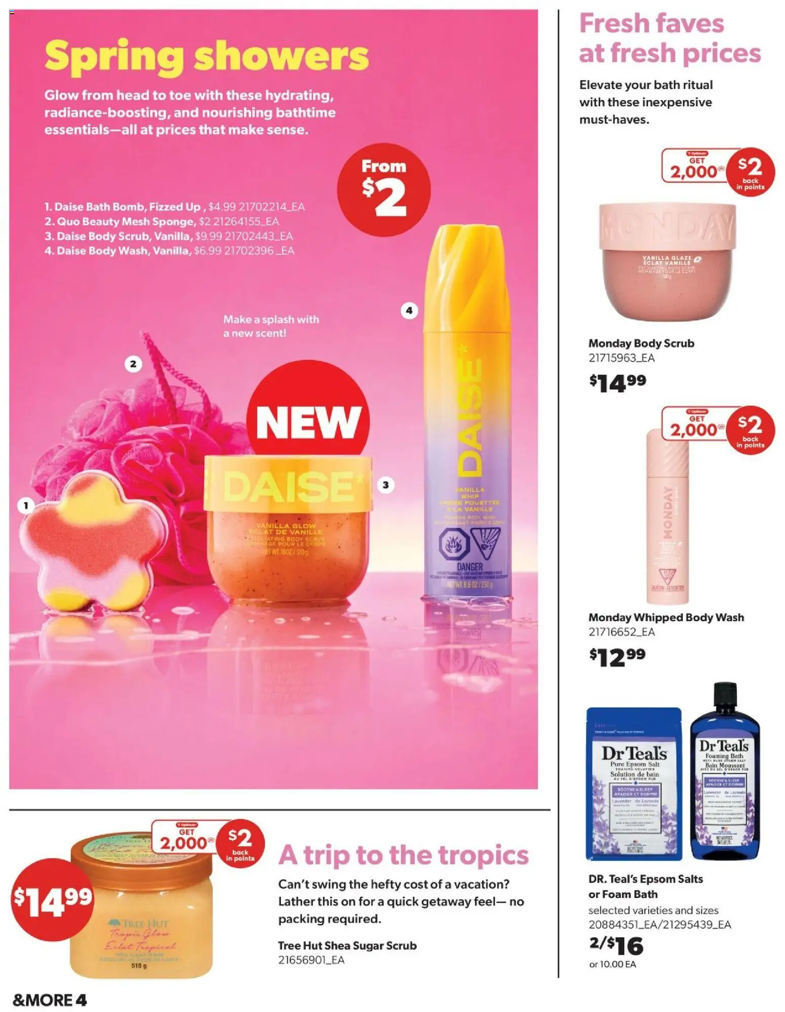 Real Canadian Superstore flyer valid from 19.03.2026 | Page: 4 | Products: Body wash, Bath