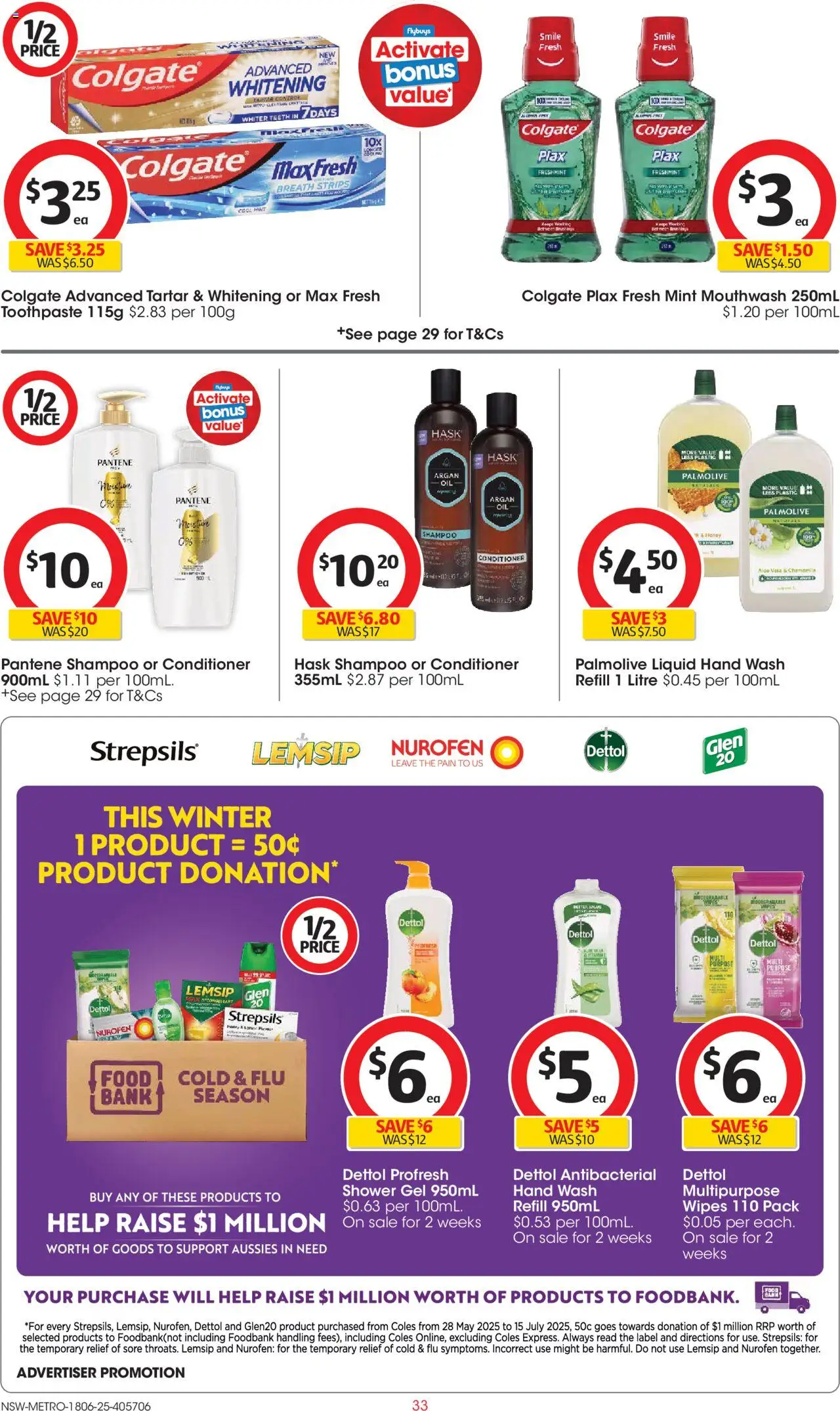 Coles catalogue - valid from 18.06.2025 | Page: 33 | Products: Shower, Shower gel, Mouthwash, Multipurpose