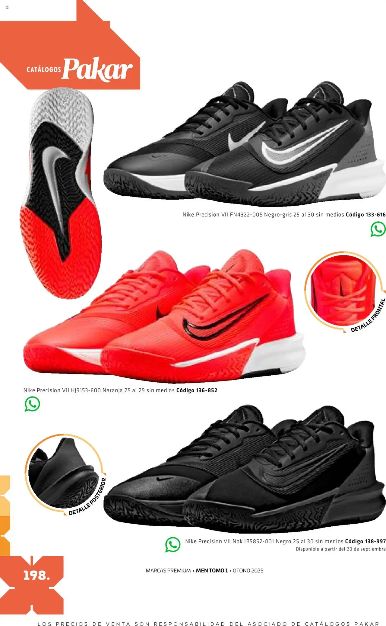 Nuevas ofertas de SC Pakar válidas en toda la República Mexicana desde el 29.08.2025. ¡Encuentra las mejores ofertas en SC Pakar - Catálogo Otoño Men Tomo 1! | Página: 198