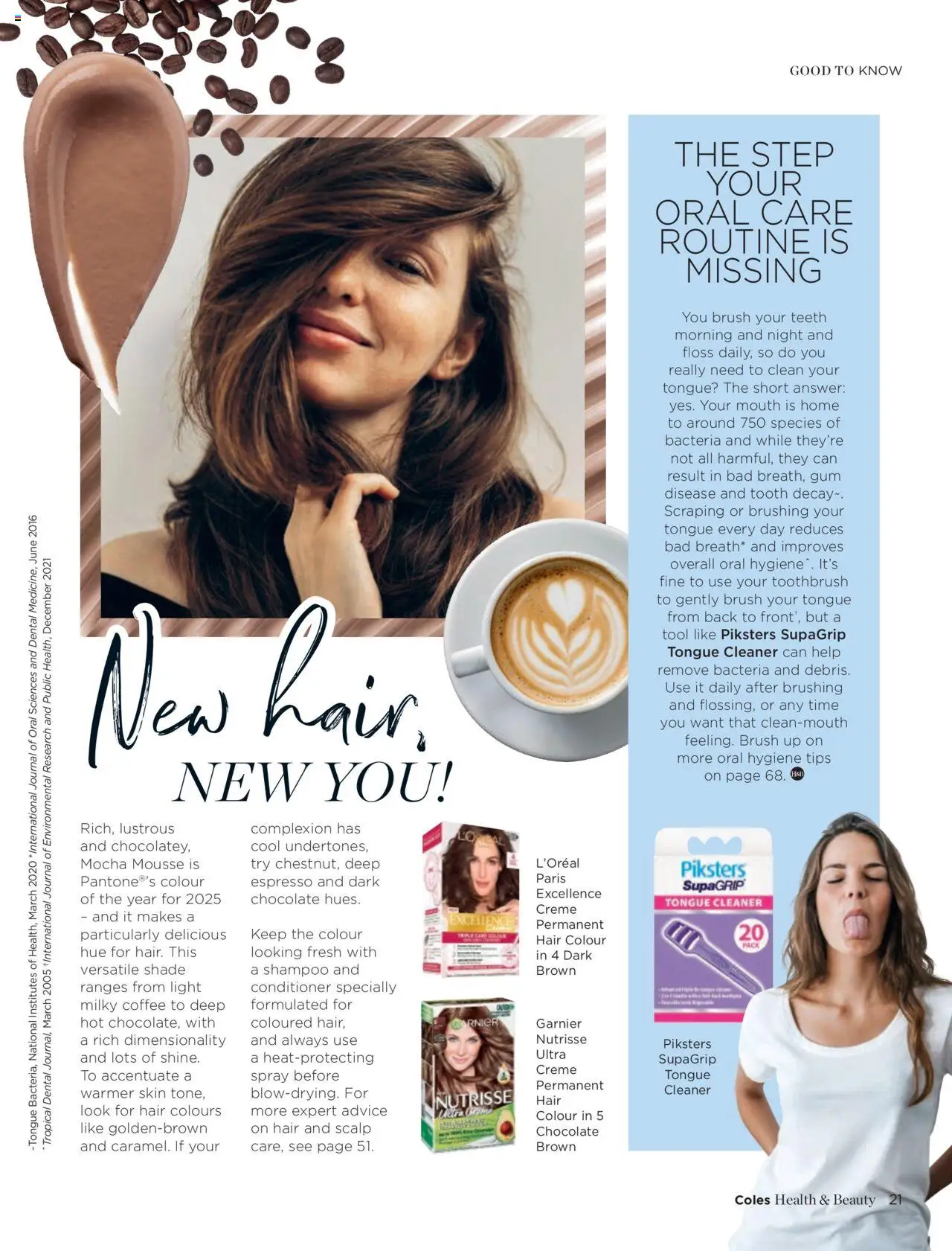 Coles catalogue - valid from 07.04.2025 | Page: 21 | Products: Brush, Shampoo, Hair colour, Toothbrush