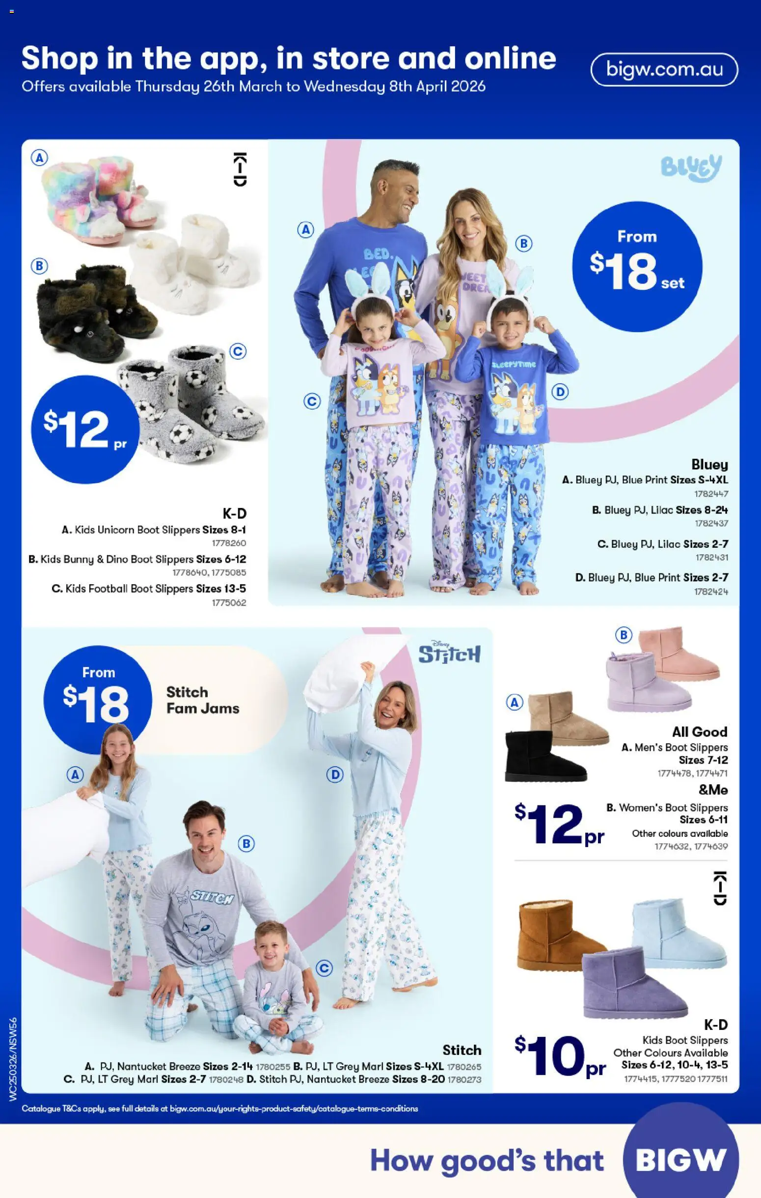 Big W catalogue - valid from 26.03.2026 | Page: 4 | Products: Slippers