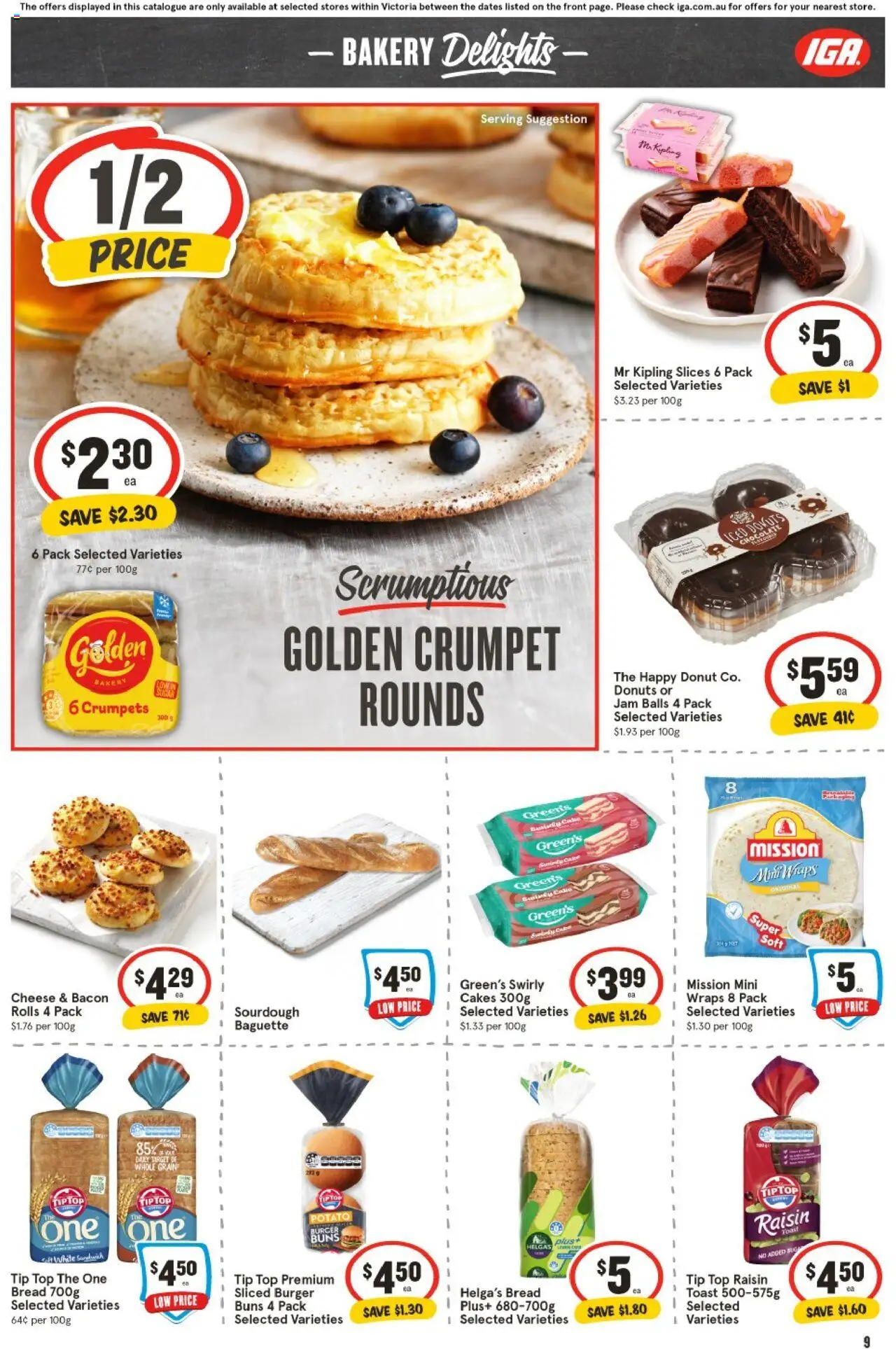 IGA catalogue - valid from 13.08.2025 | Page: 9 | Products: Bacon, Cheese, Chicken, Tomatoes