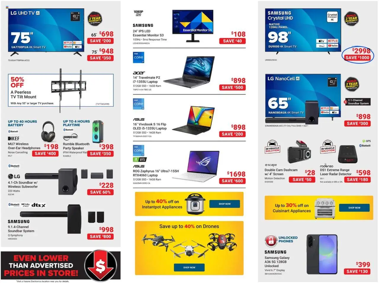 Visions flyer valid from 01.08.2025 | Page: 2 | Products: Monitor, Tv, Speaker, Battery