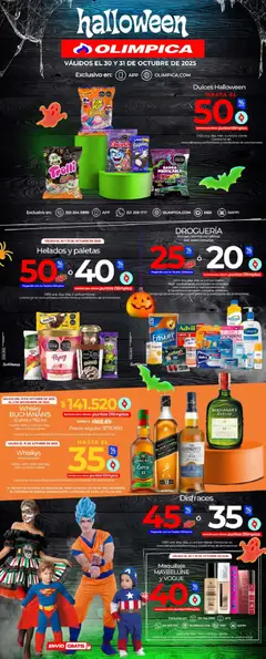 Olímpica - Super Ofertas Exclusivas de Halloween -  Vista previa de la revista de la tienda Olímpica valido desde el 30.10.2025