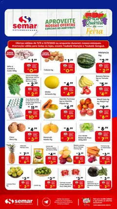 Semar Supermercado - Ofertas Frutas, Legumes e Verduras - Pré-Visualização do folheto da loja Semar Supermercado, válido de 11.11.2025