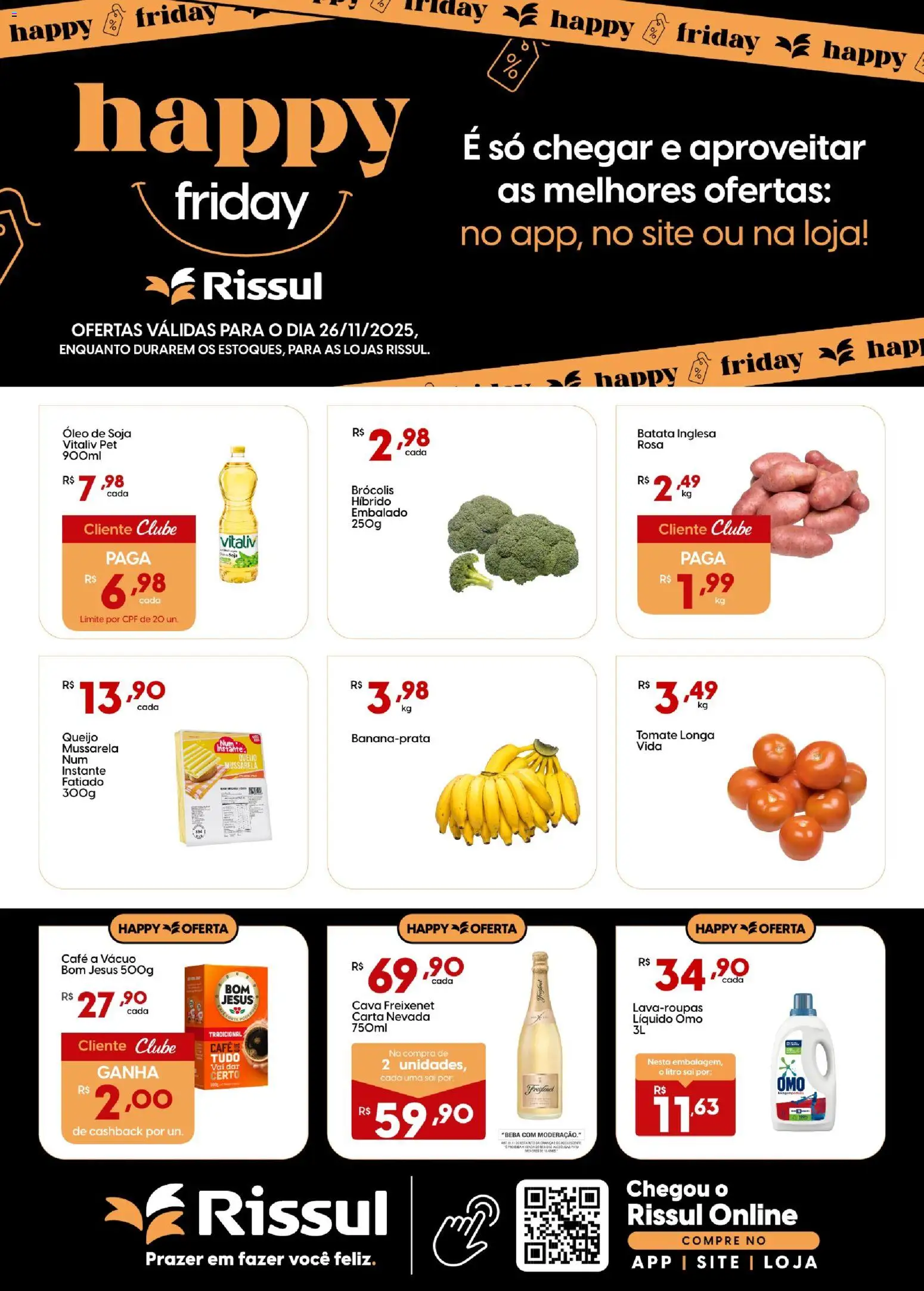 Rissul Folheto - válido de 26.11.2025 | Página: 1 | Produtos: Óleo, Brócolis, Batata, Sal