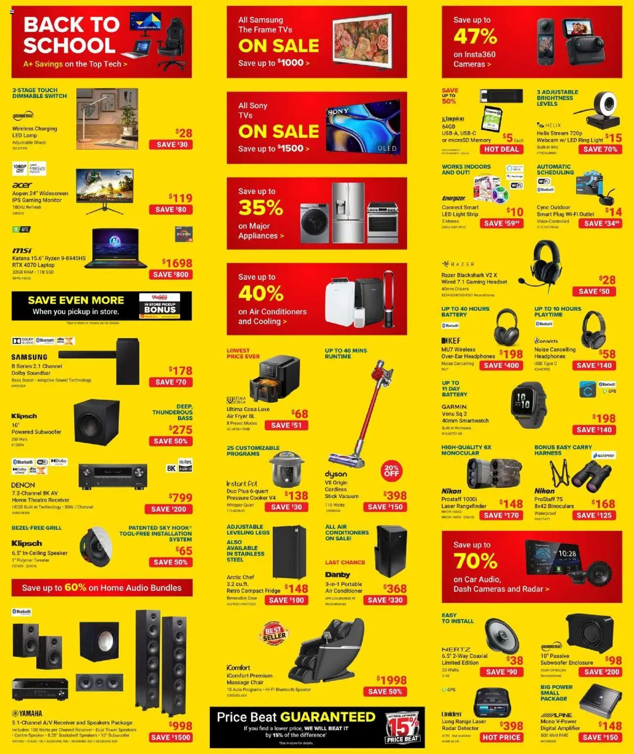 Visions flyer valid from 05.09.2025 | Page: 3 | Products: Monitor, Fryer, Conditioner, Battery