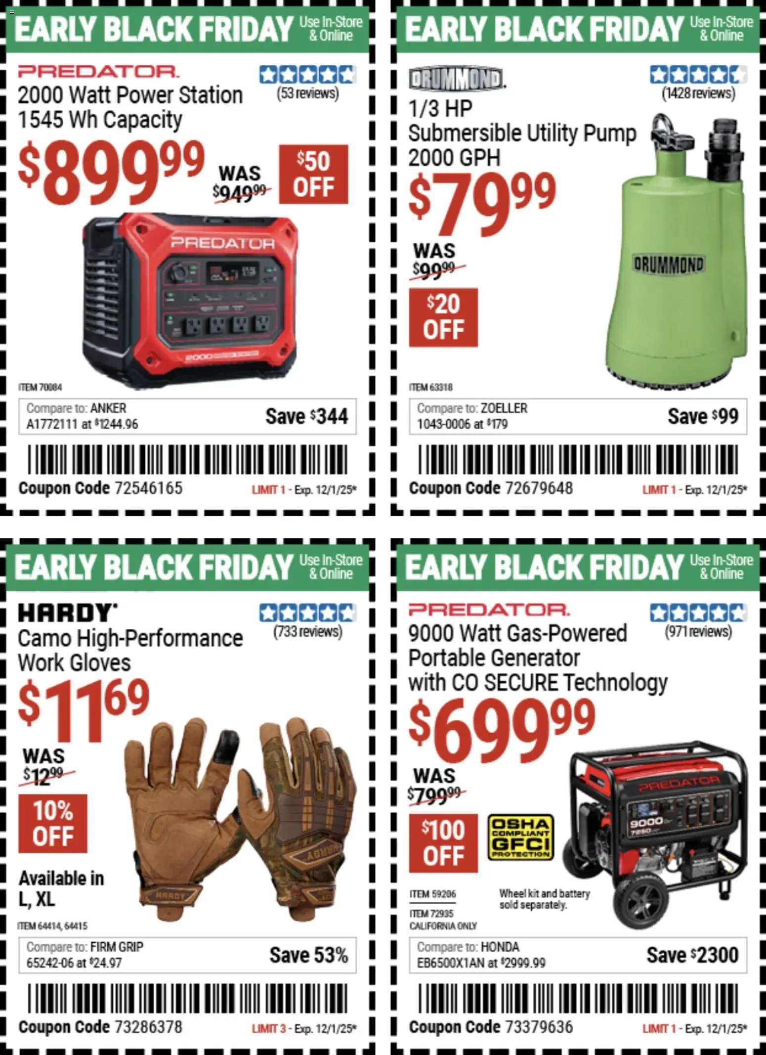 Harbor Freight Early Black Friday - valid from 10.11.2025 | Page: 1