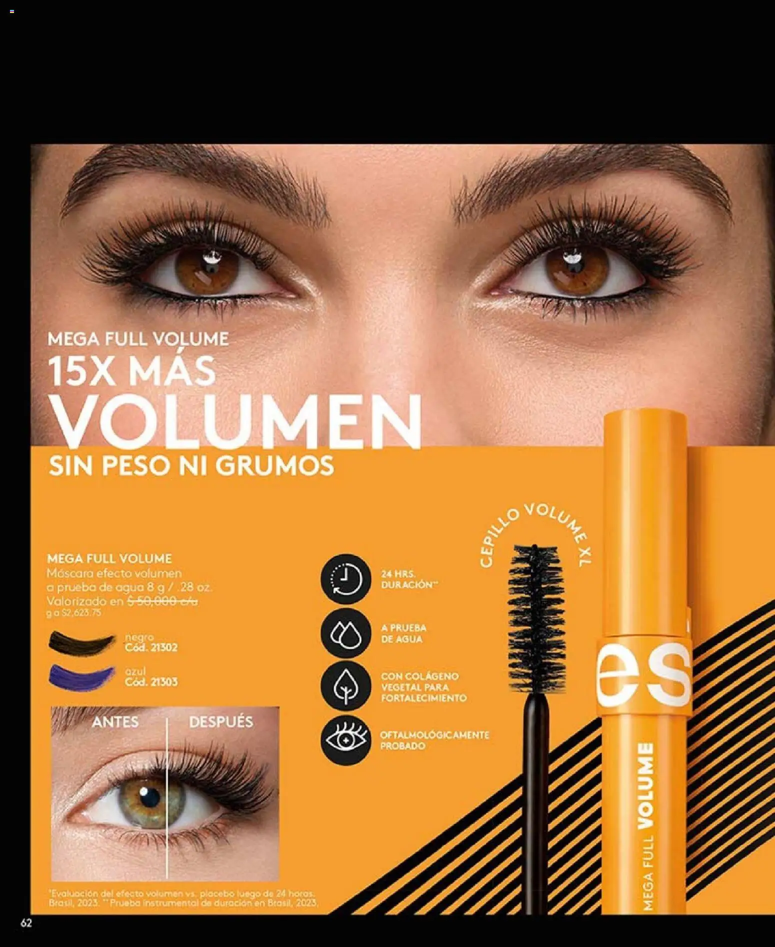 Ésika revista - valida desde el 01.01.2026 | Página: 62 | Productos: Agua, Peso, Máscara